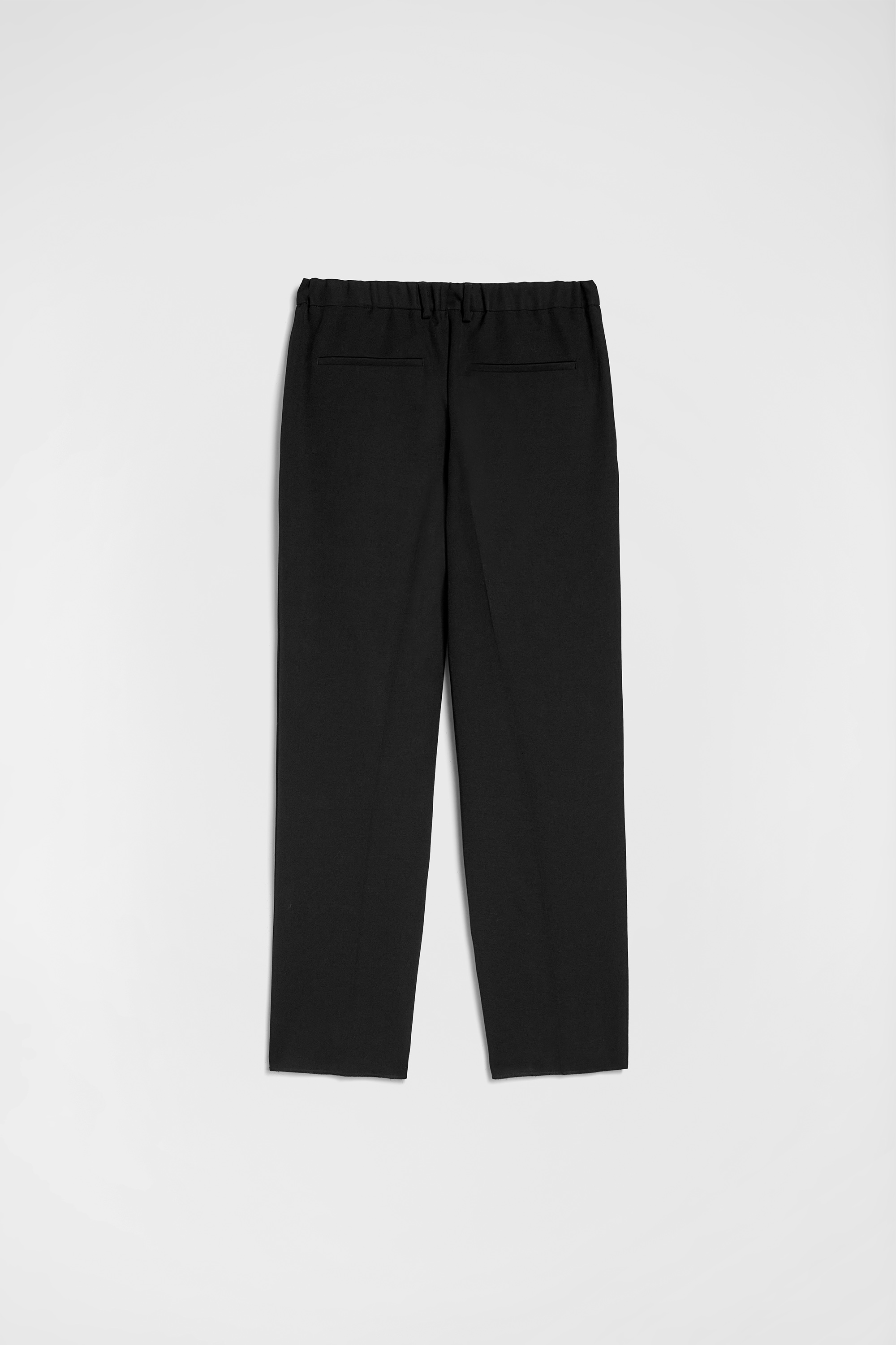 Wool Gabardine Tapered Trousers - Trousers - Image 8