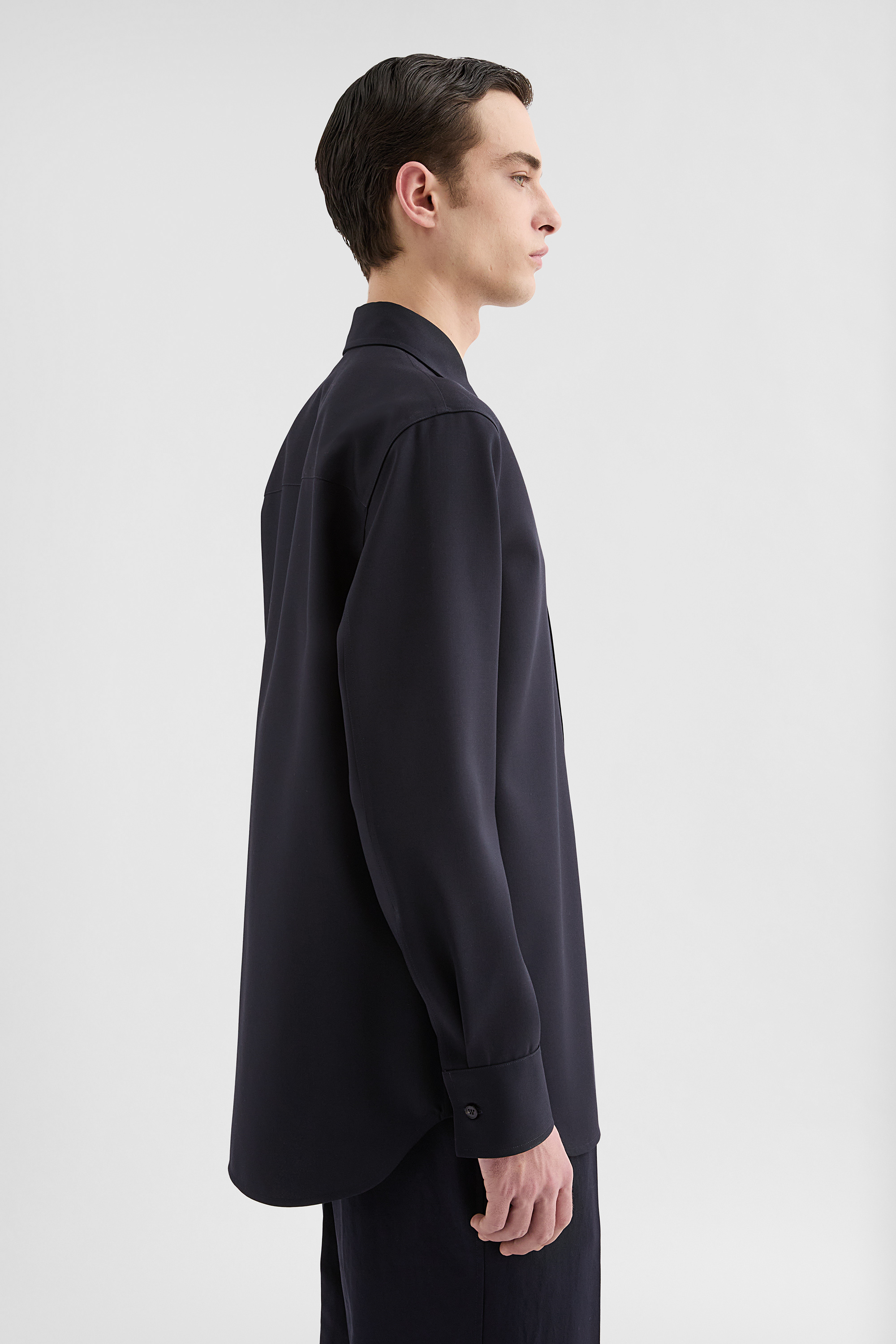 Lightweight Wool Gabardine Shirt - Shirts - Image 2