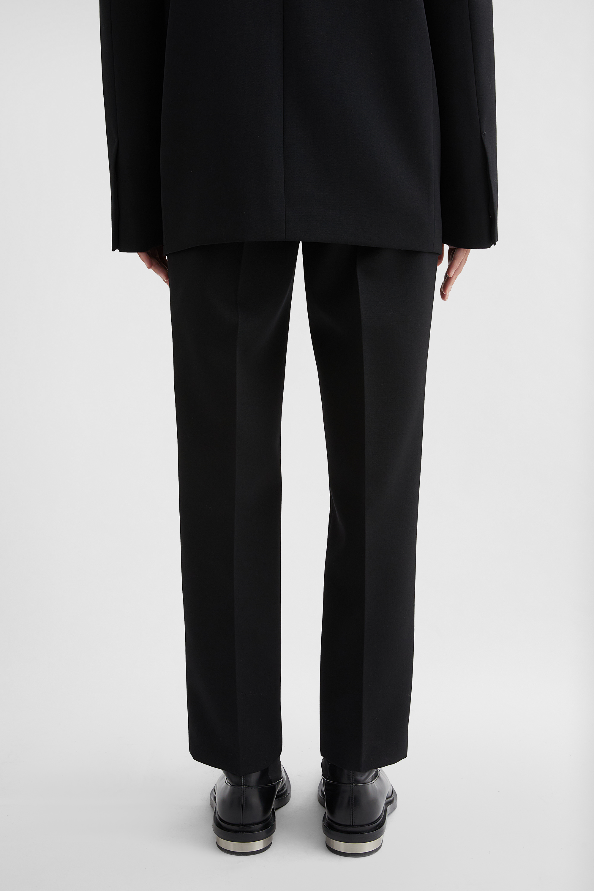 Wool Tailored Trousers - Trousers - Image 4