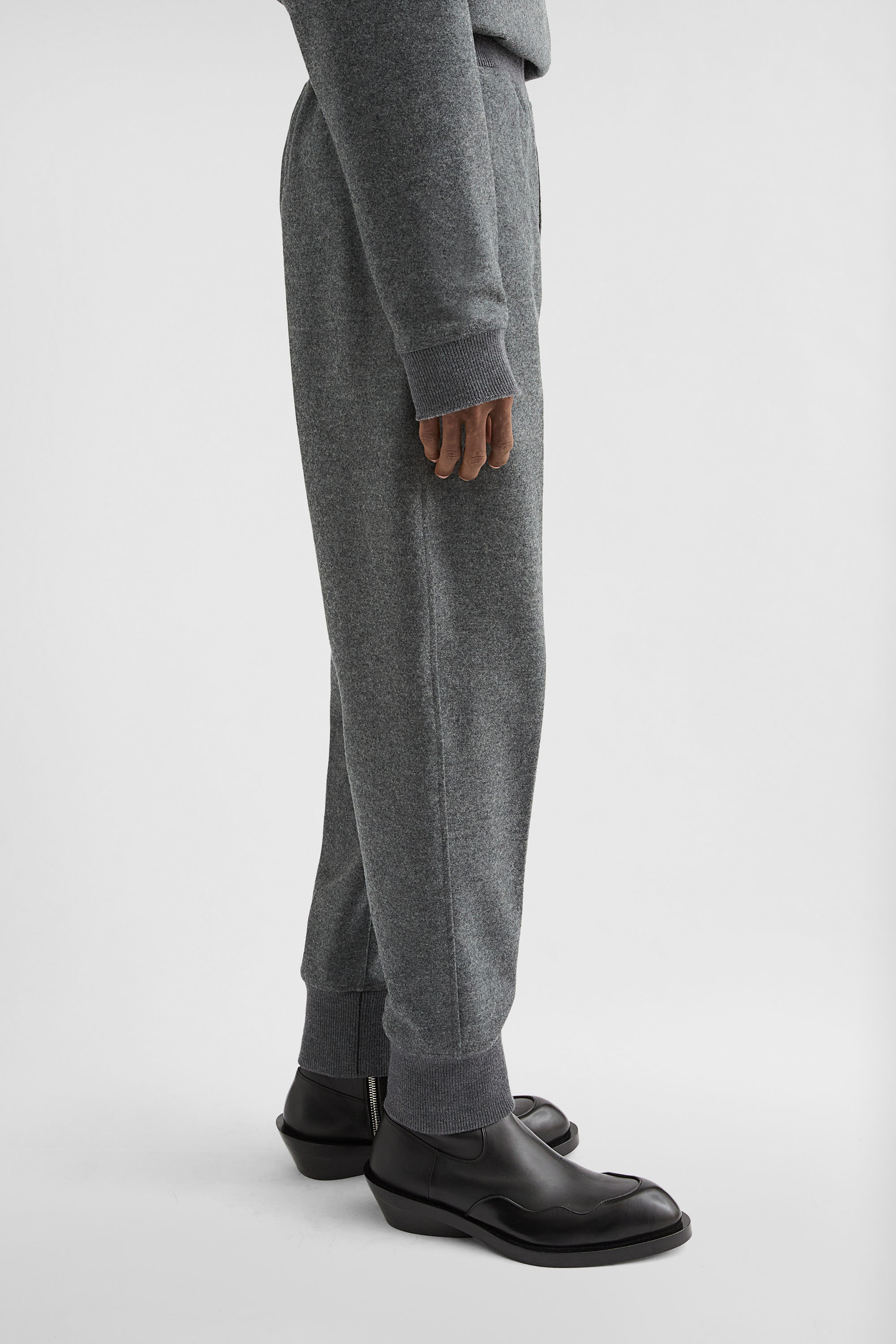 Wool Melton Sweatpants - Trousers - Image 3