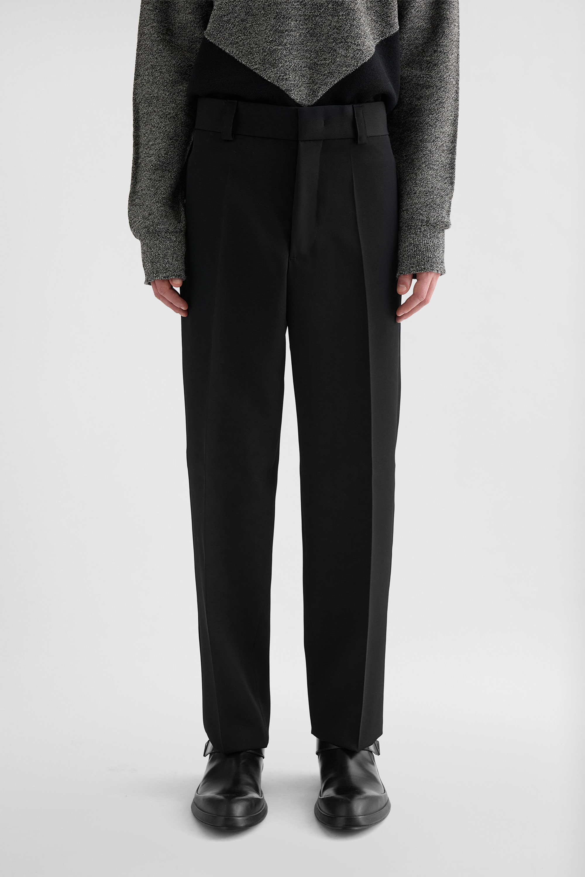 Wool Gabardine Trousers - Trousers - Image 2