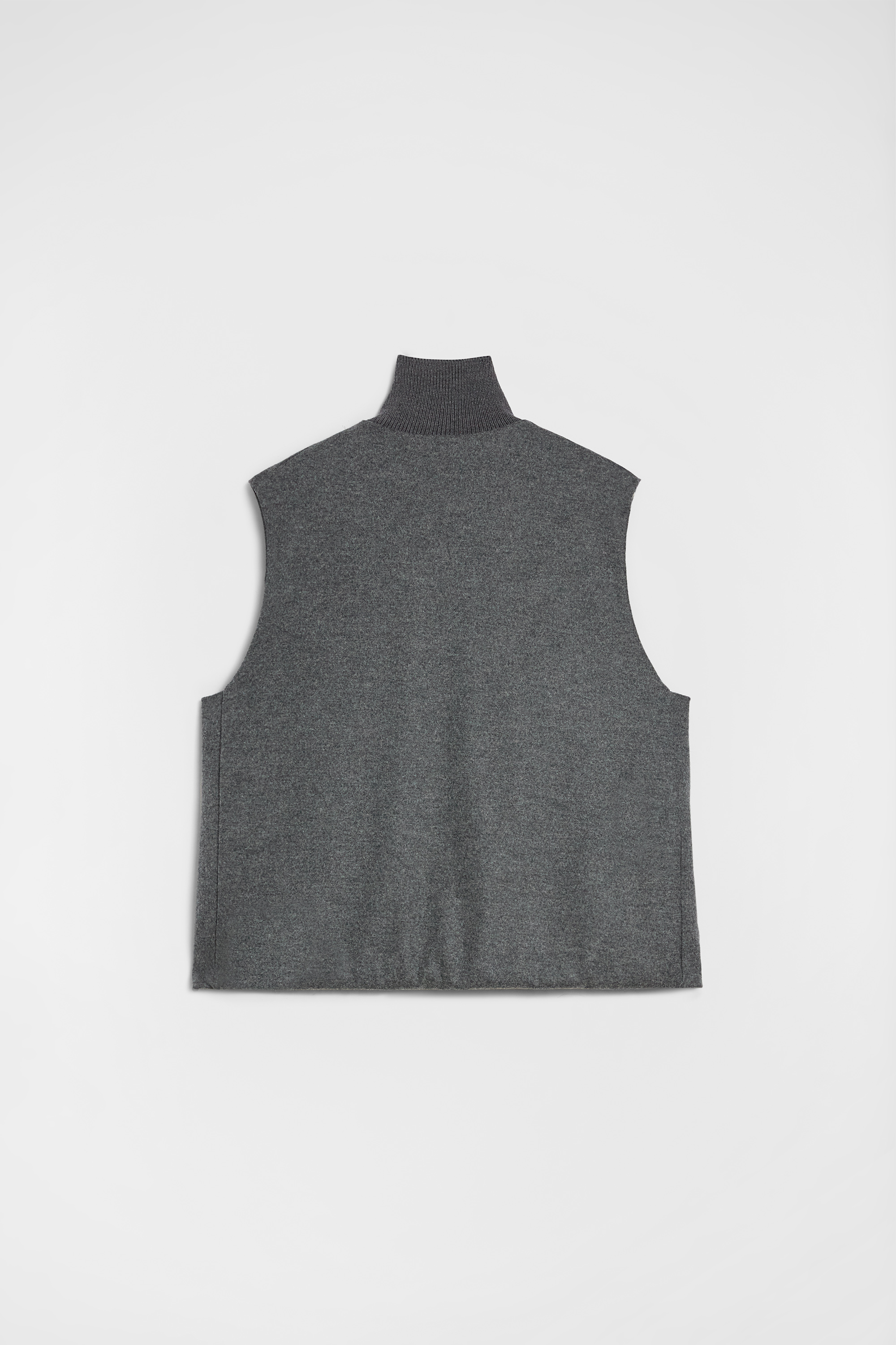 Wool Melton Padded Vest - Cardigans - Image 7