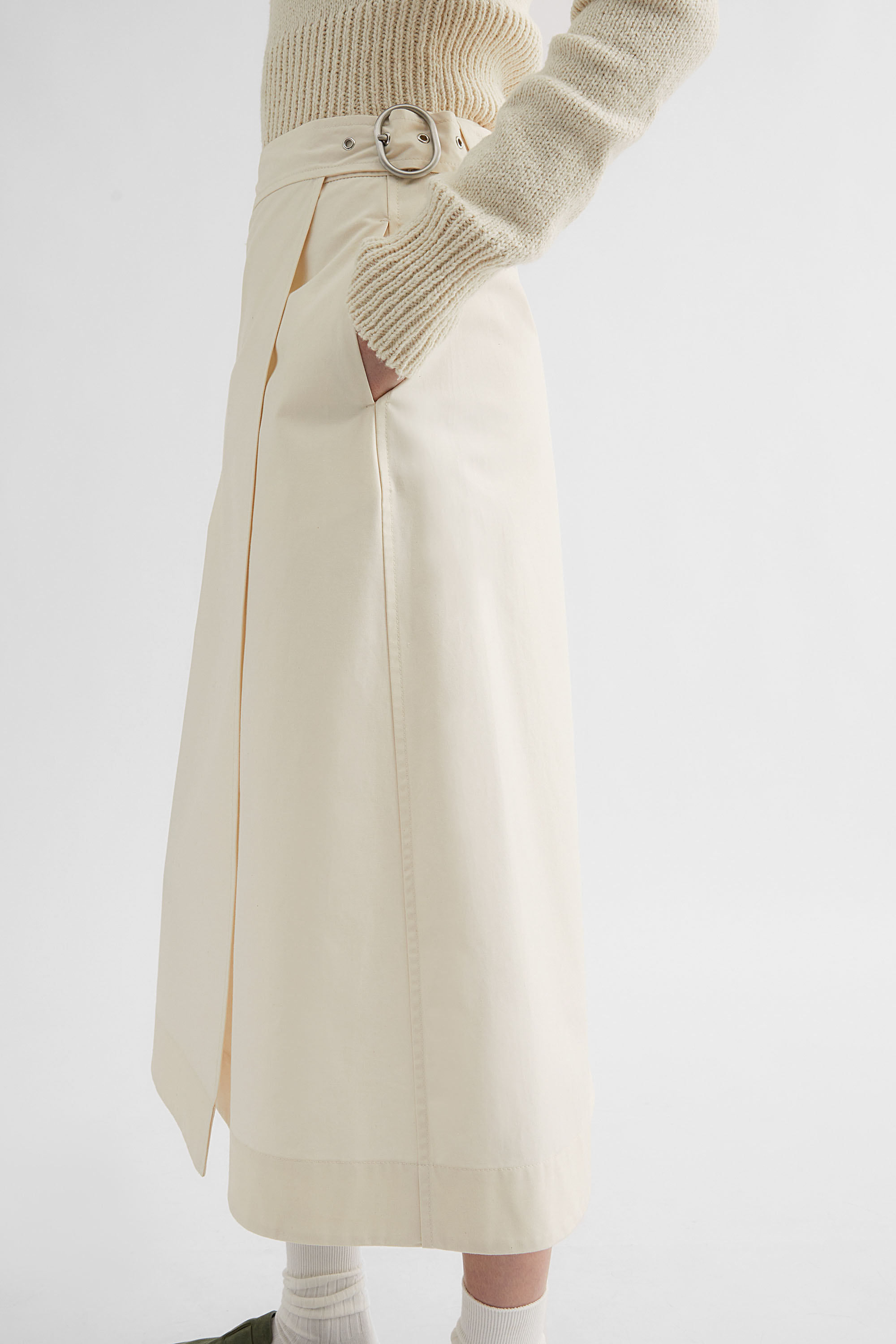 Cotton Wrap Skirt - Skirts - Image 5