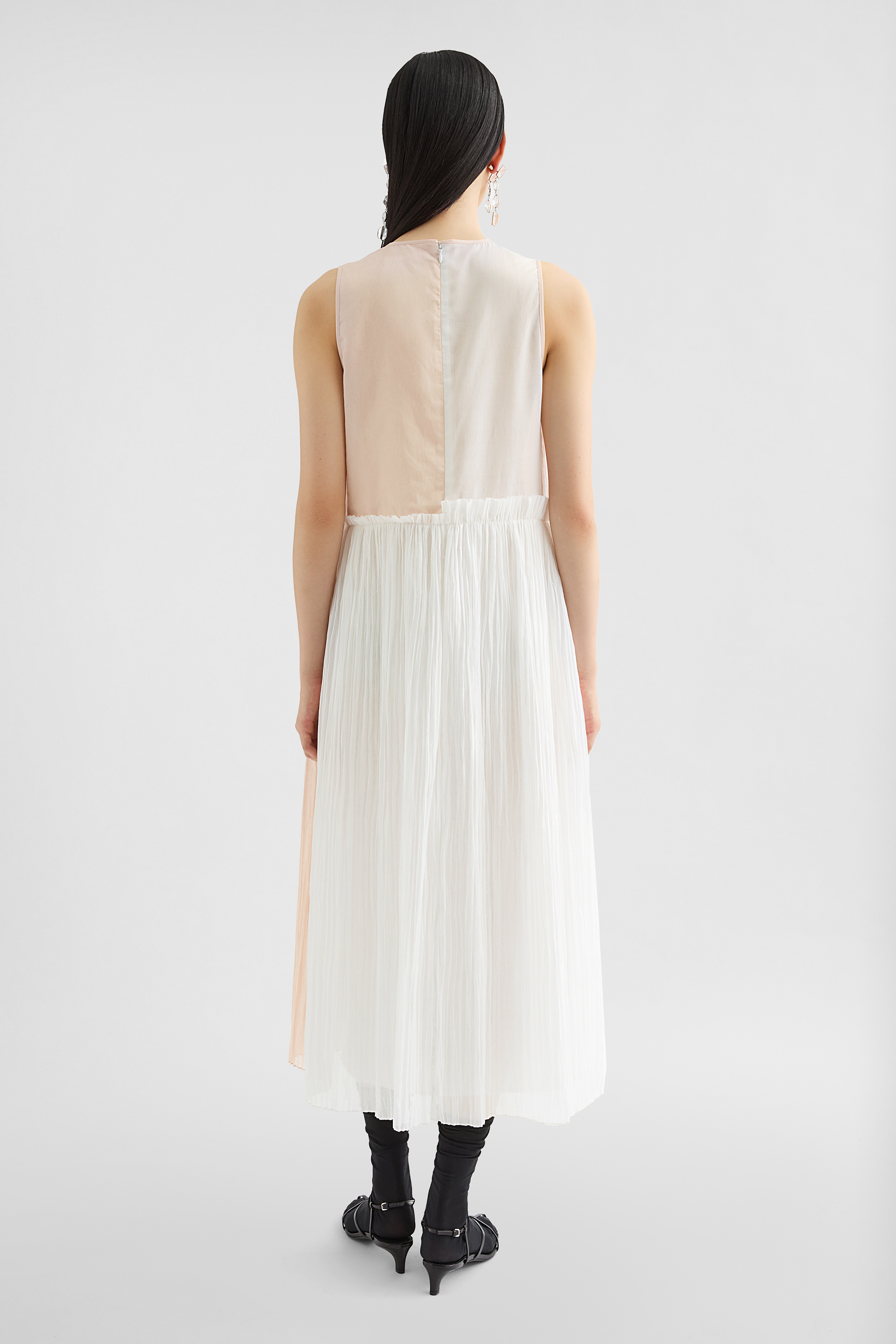 Plisseekleid aus Baumwollmusselin - Kleider - Image 4