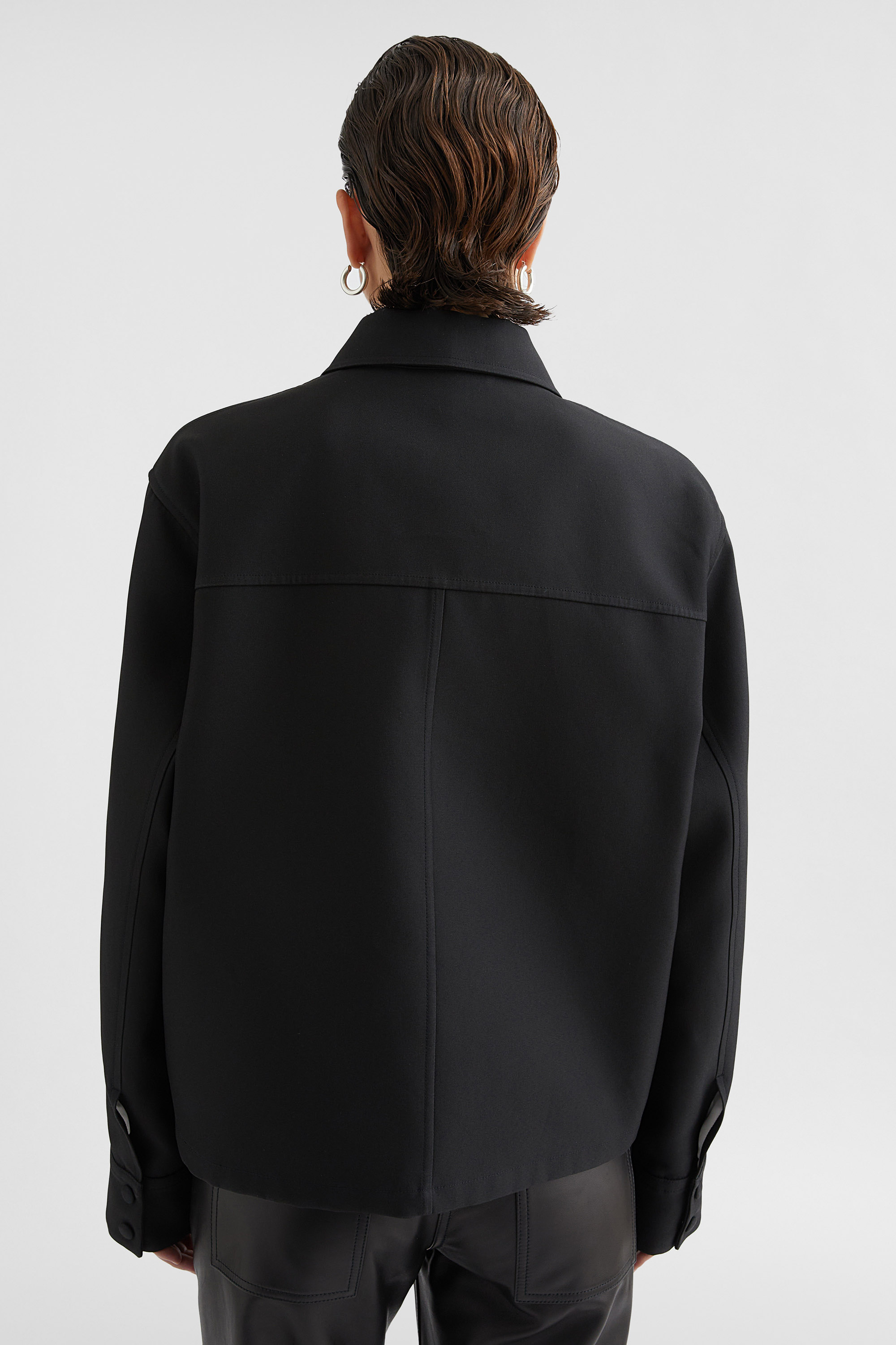 Technical  Gabardine Overshirt - Jackets - Image 4