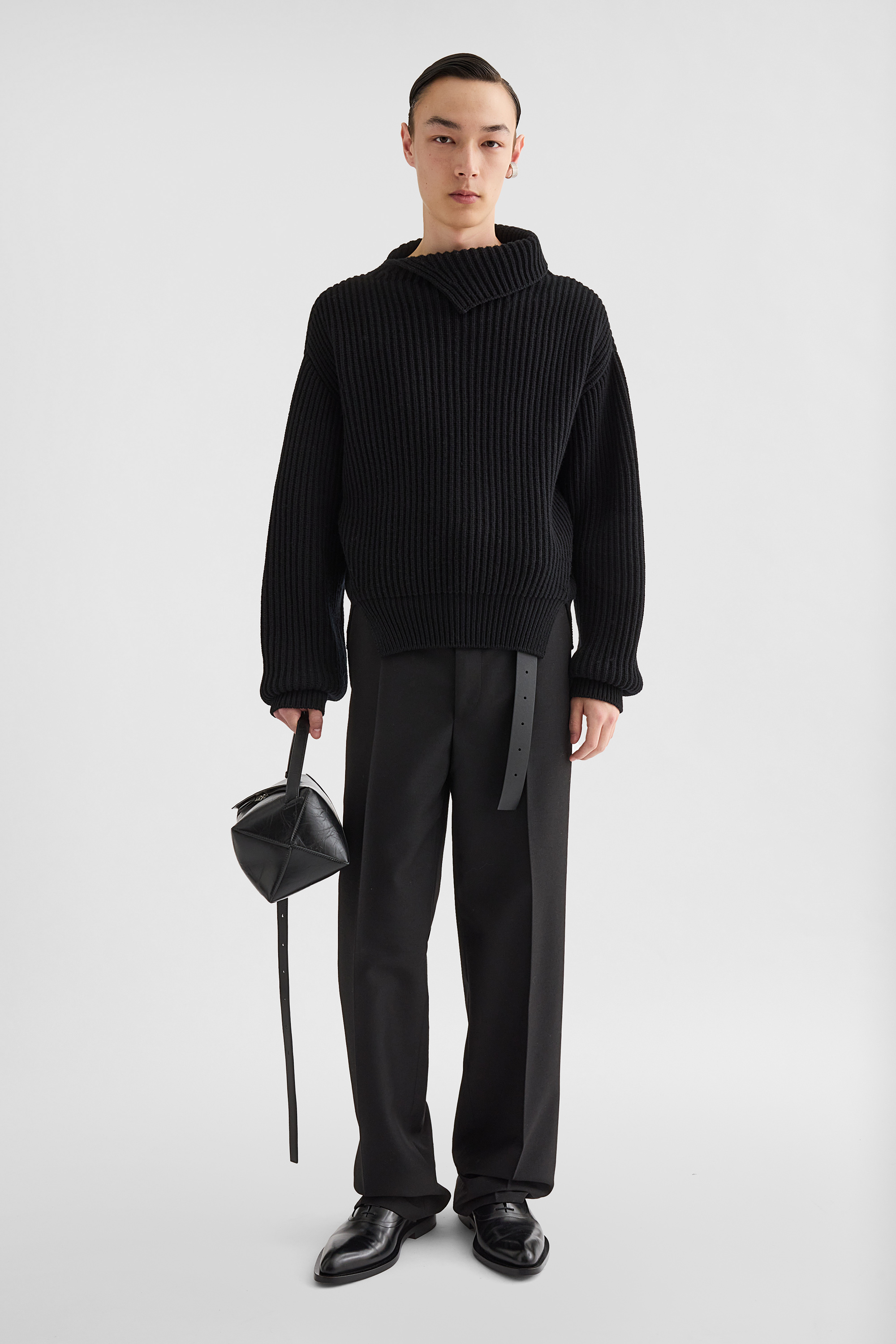Wool High-Neck Sweater - Sweaters - Image 1
