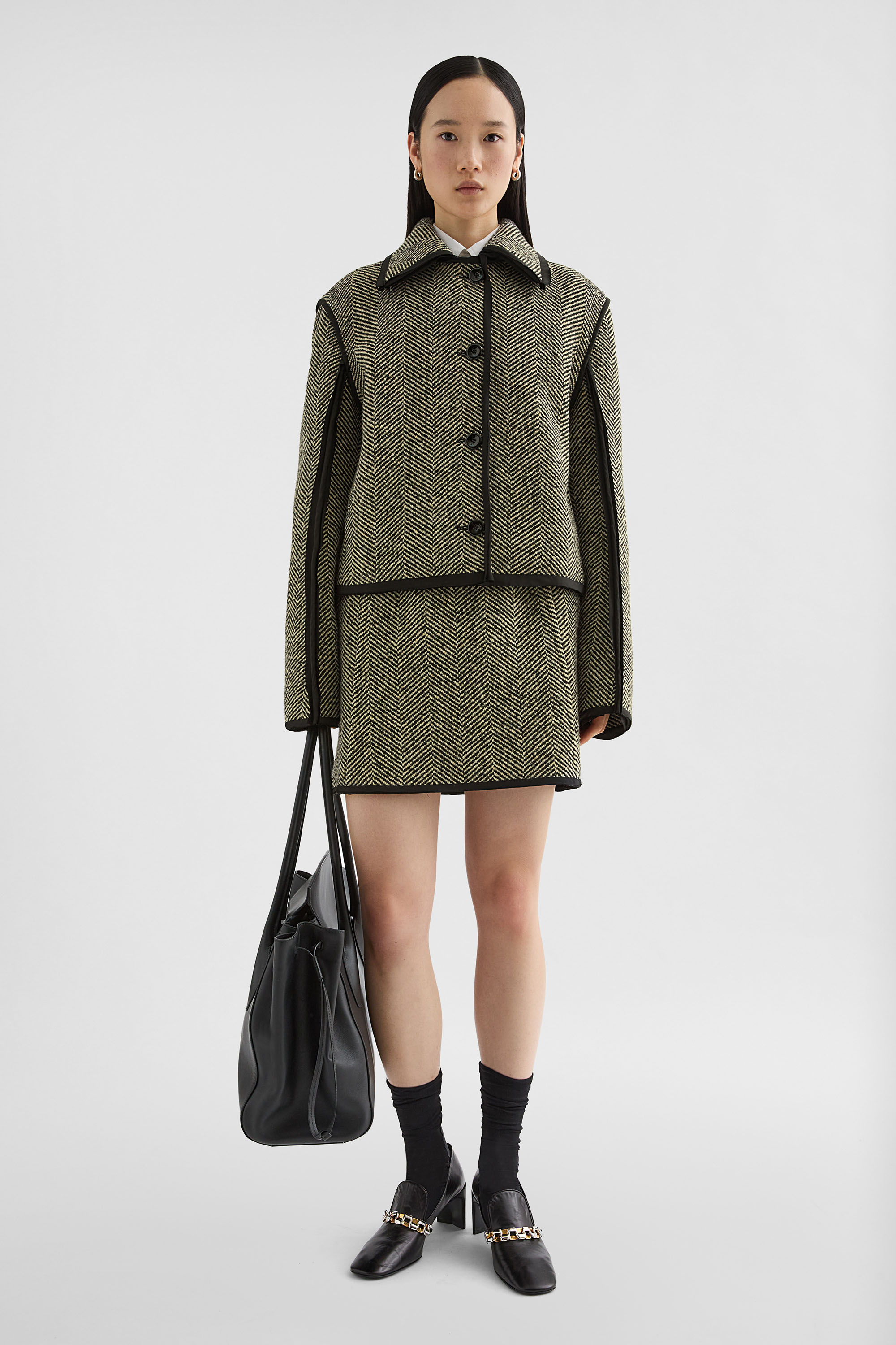 Wool Tweed Mini Skirt - Skirts - Image 1