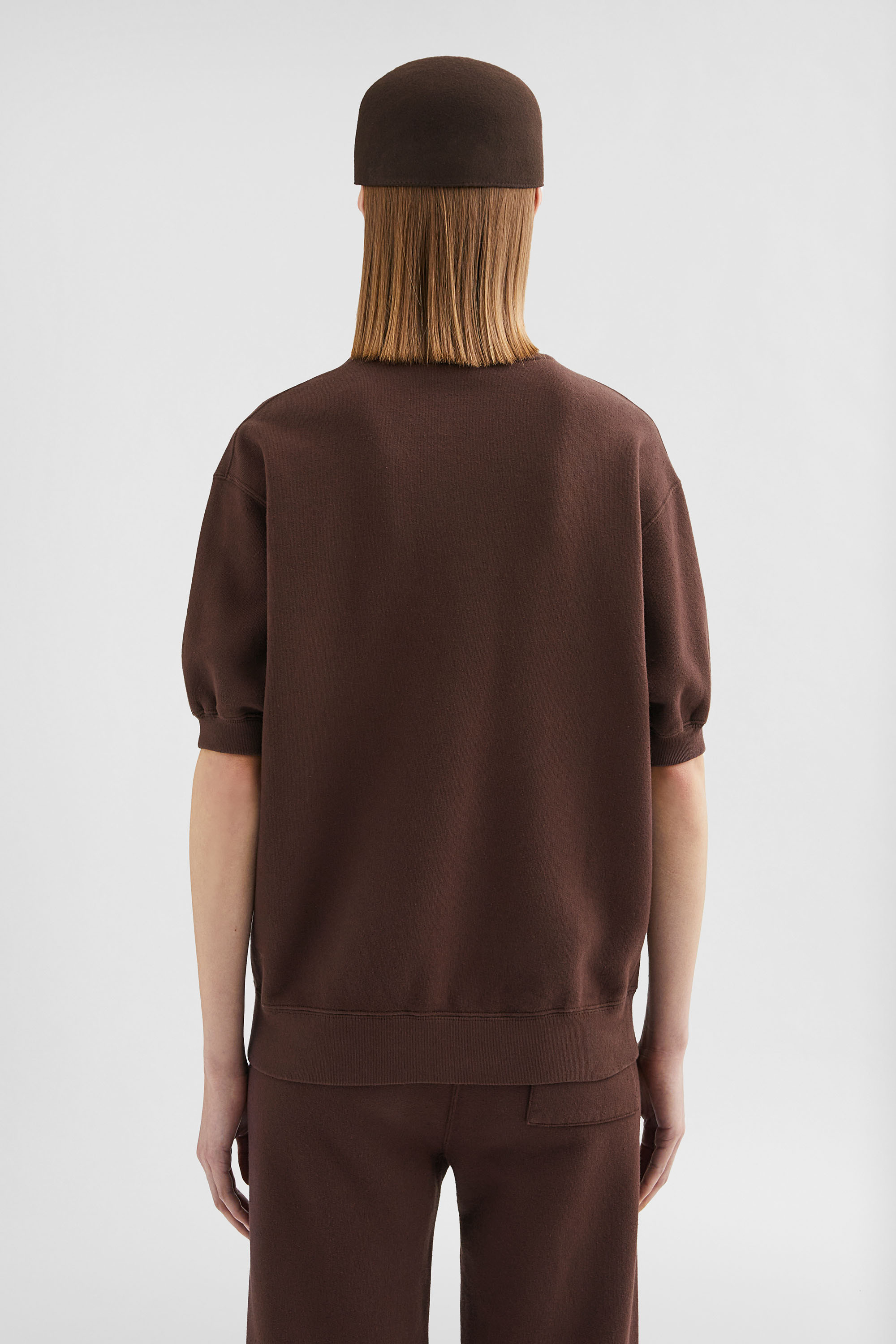 Cotton Terry Crew-Neck T-Shirt - T-shirts - Image 4