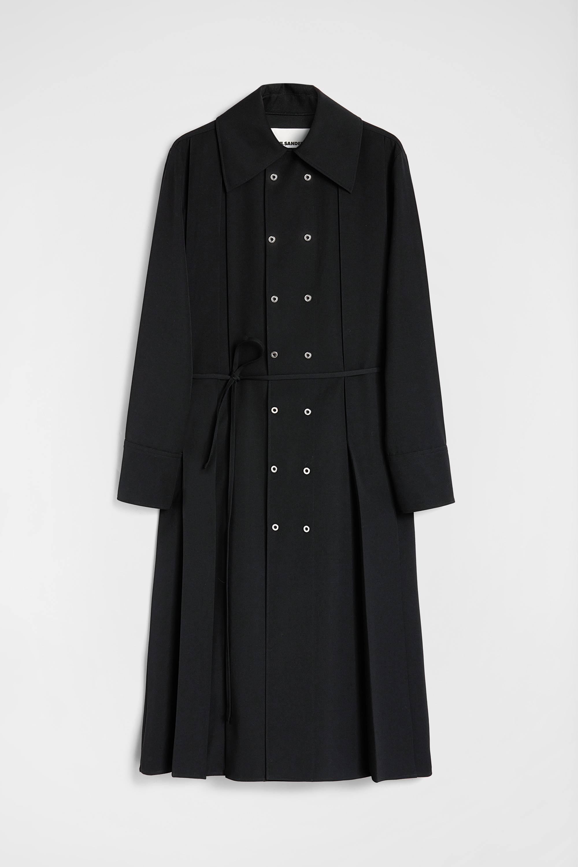 Wool Gabardine Shirt Dress - Dresses - Image 5