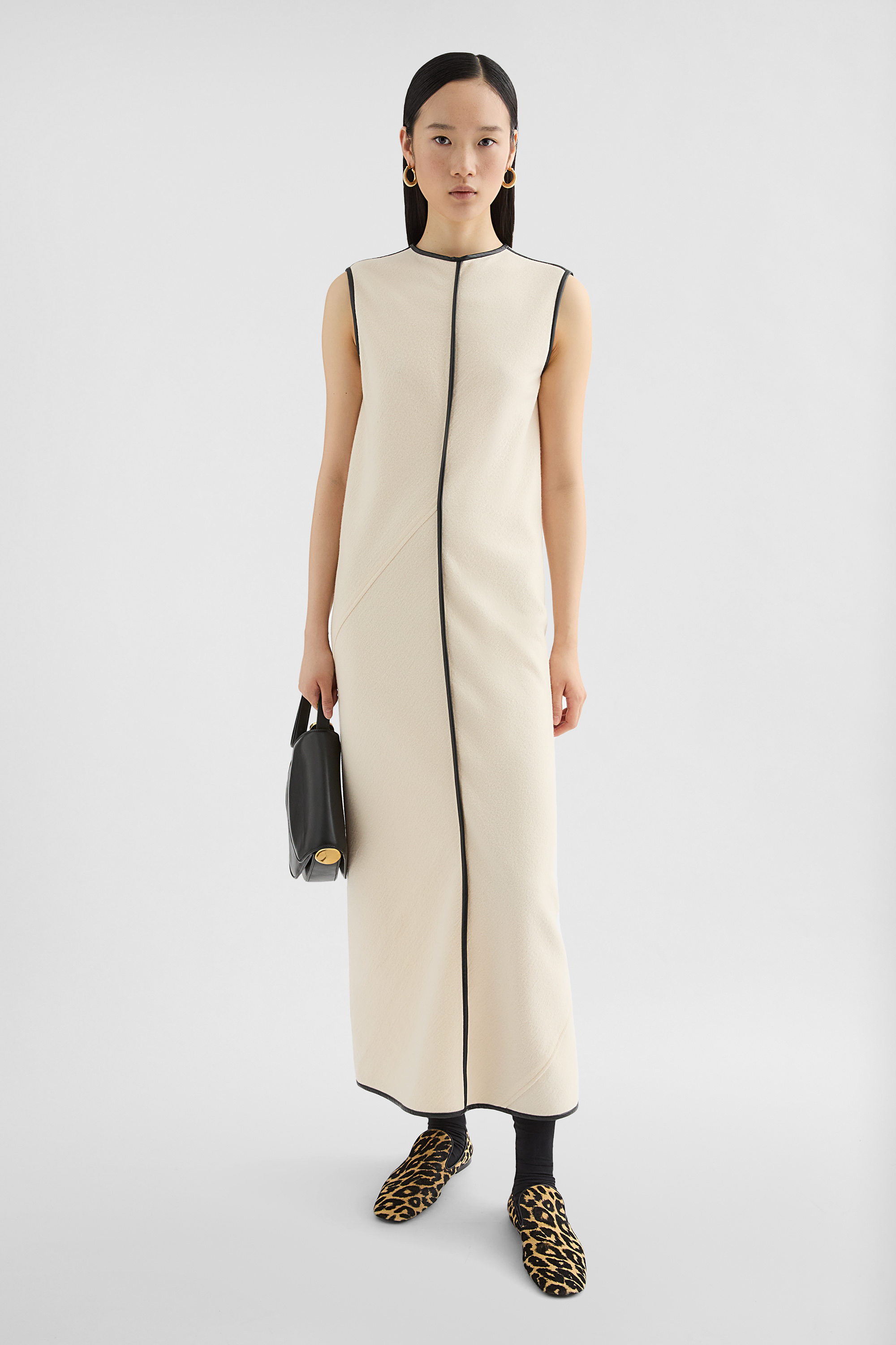 Wool Jersey Crew-Neck Dress - Dresses - Image 1