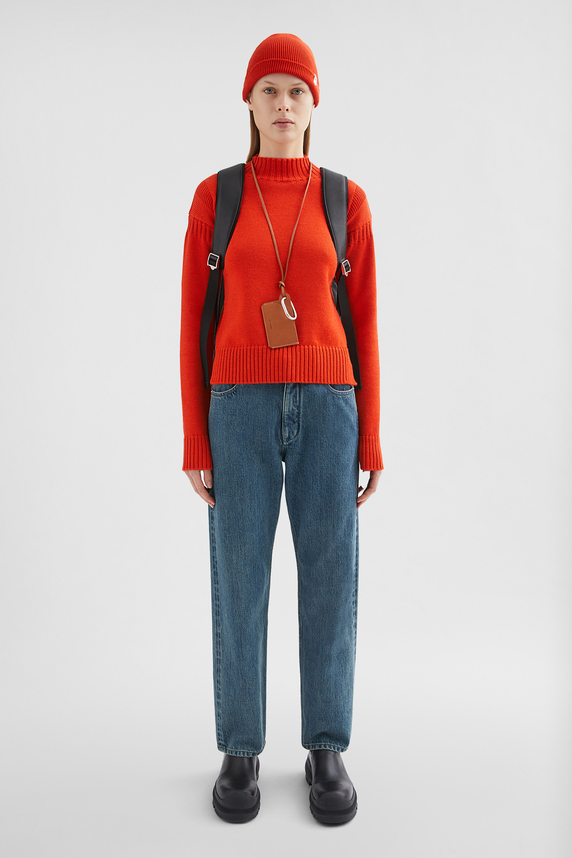 Wool Mock-Neck Sweater - Sweaters - Image 1