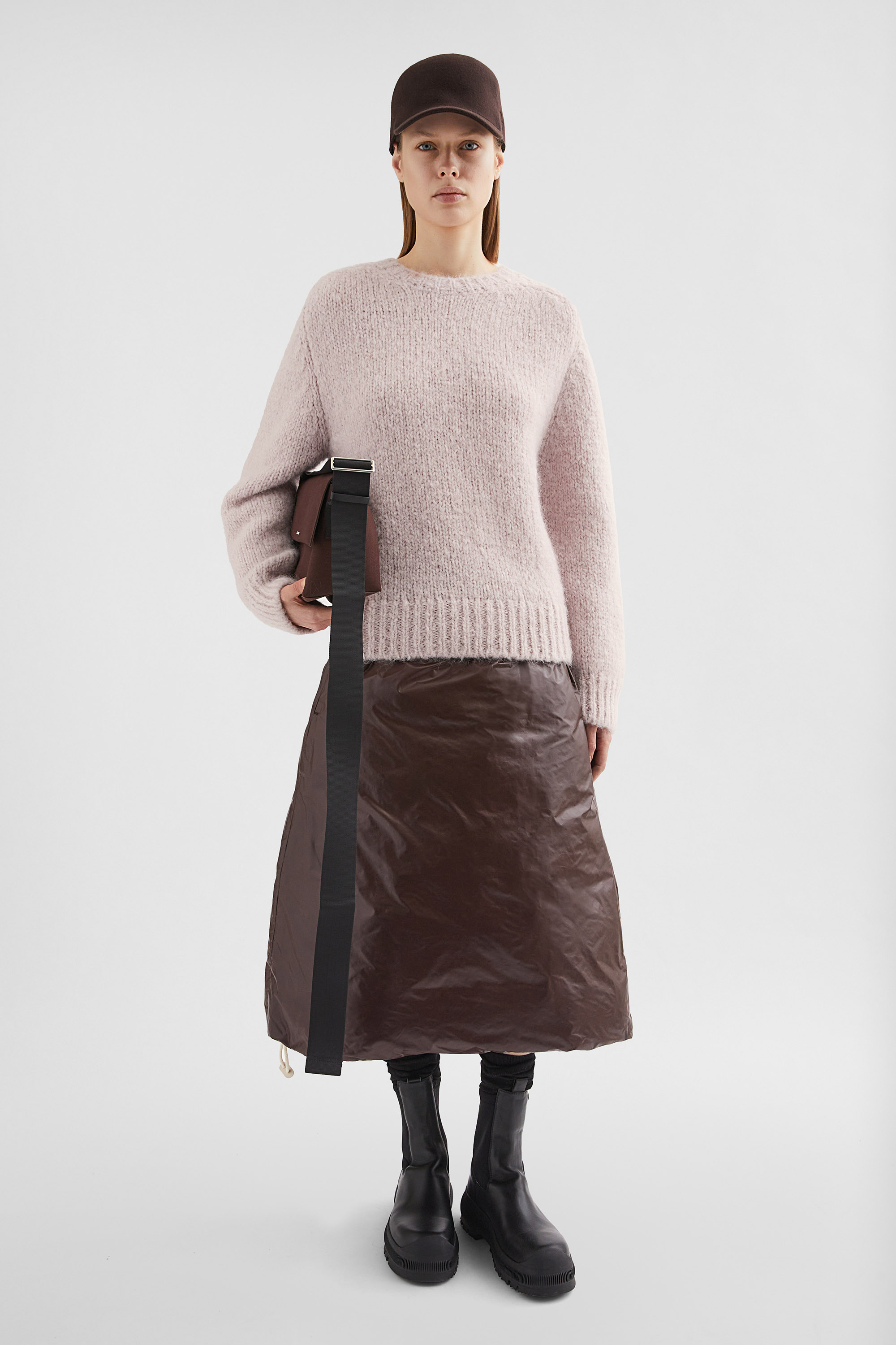 Wool Blend Crew-Neck Sweater - Sweaters - Image 1