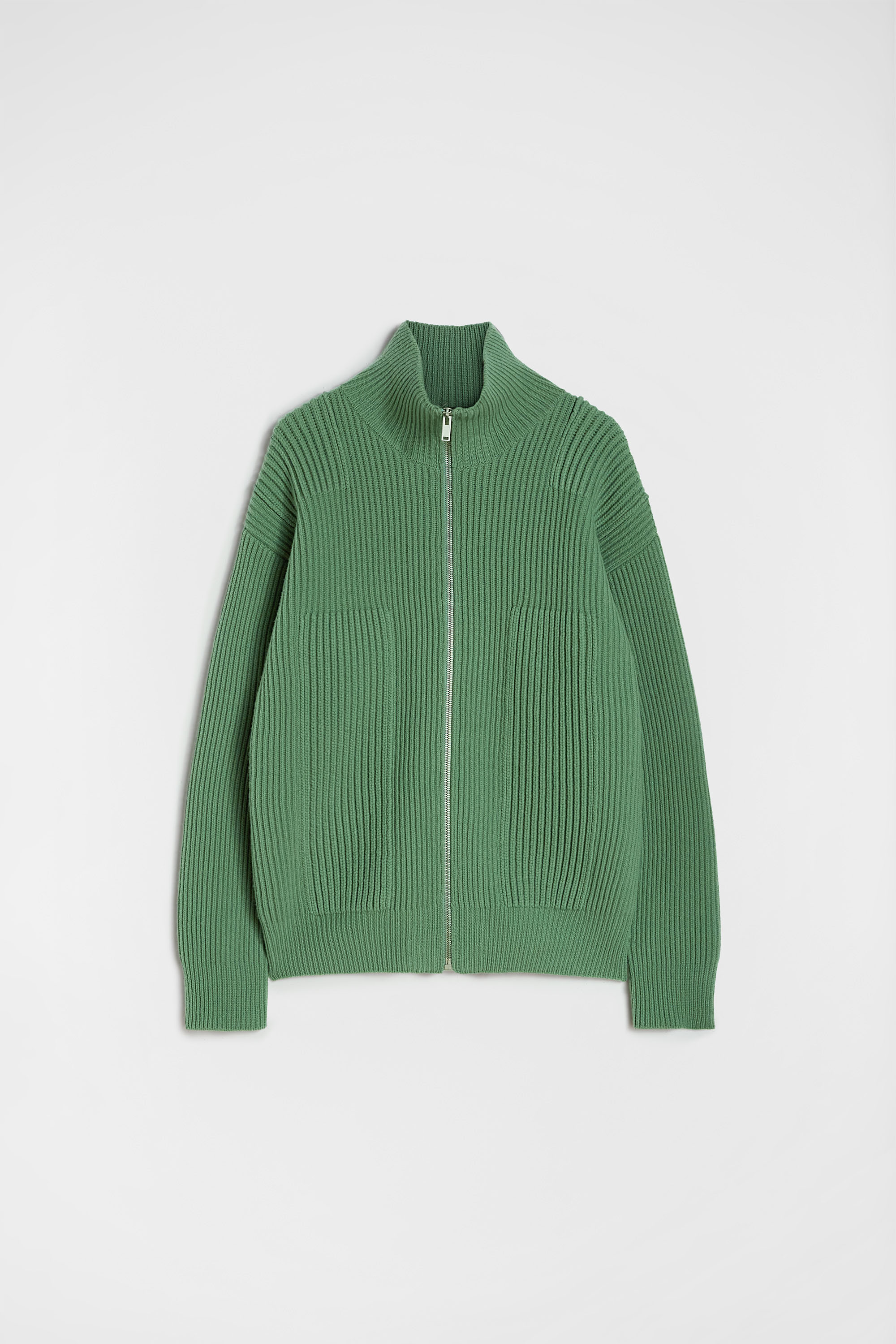 Wool Zip-Up Cardigan - Cardigans - Image 5