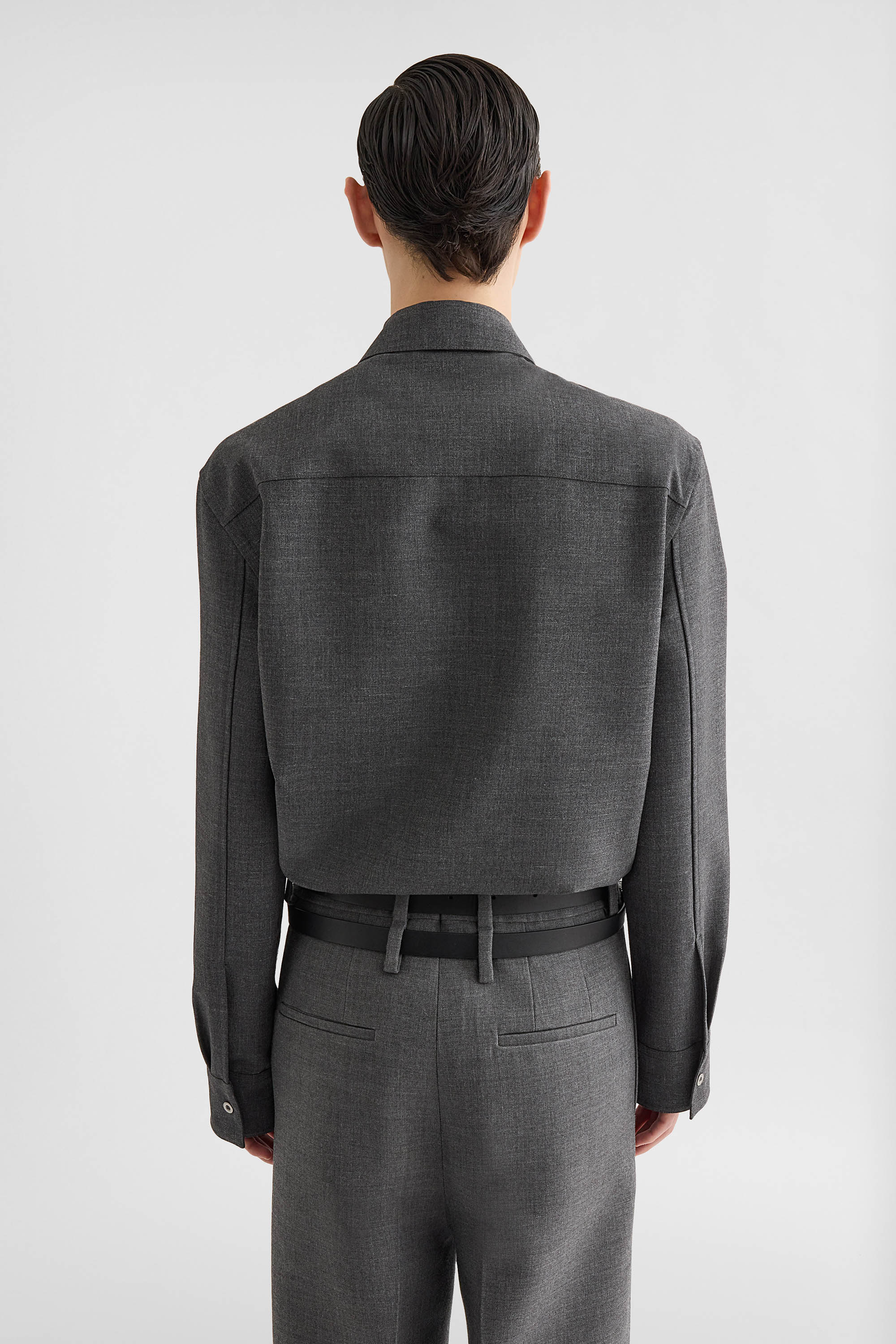 Melanged Wool Shirt - Shirts - Image 4