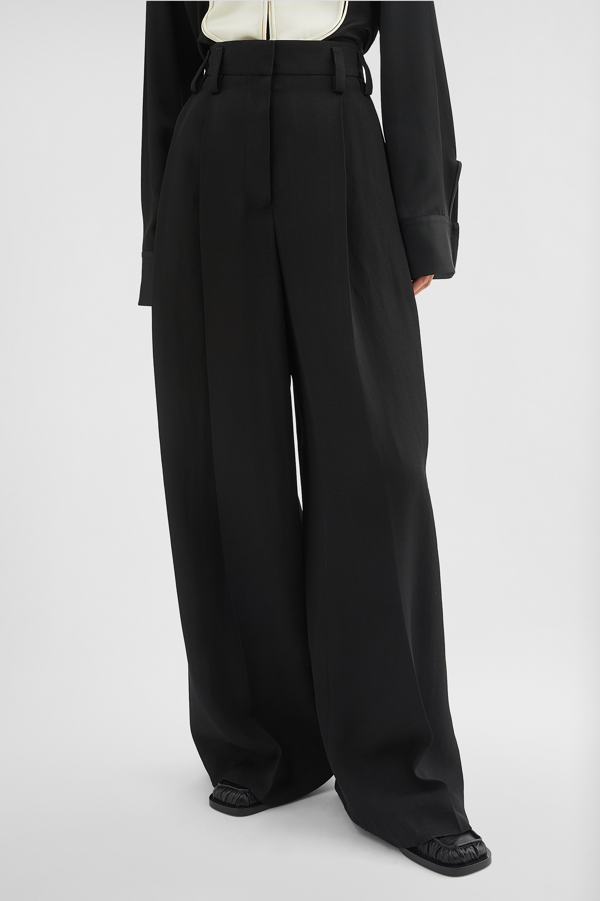 Silk Blend Trousers - Trousers - Image 2