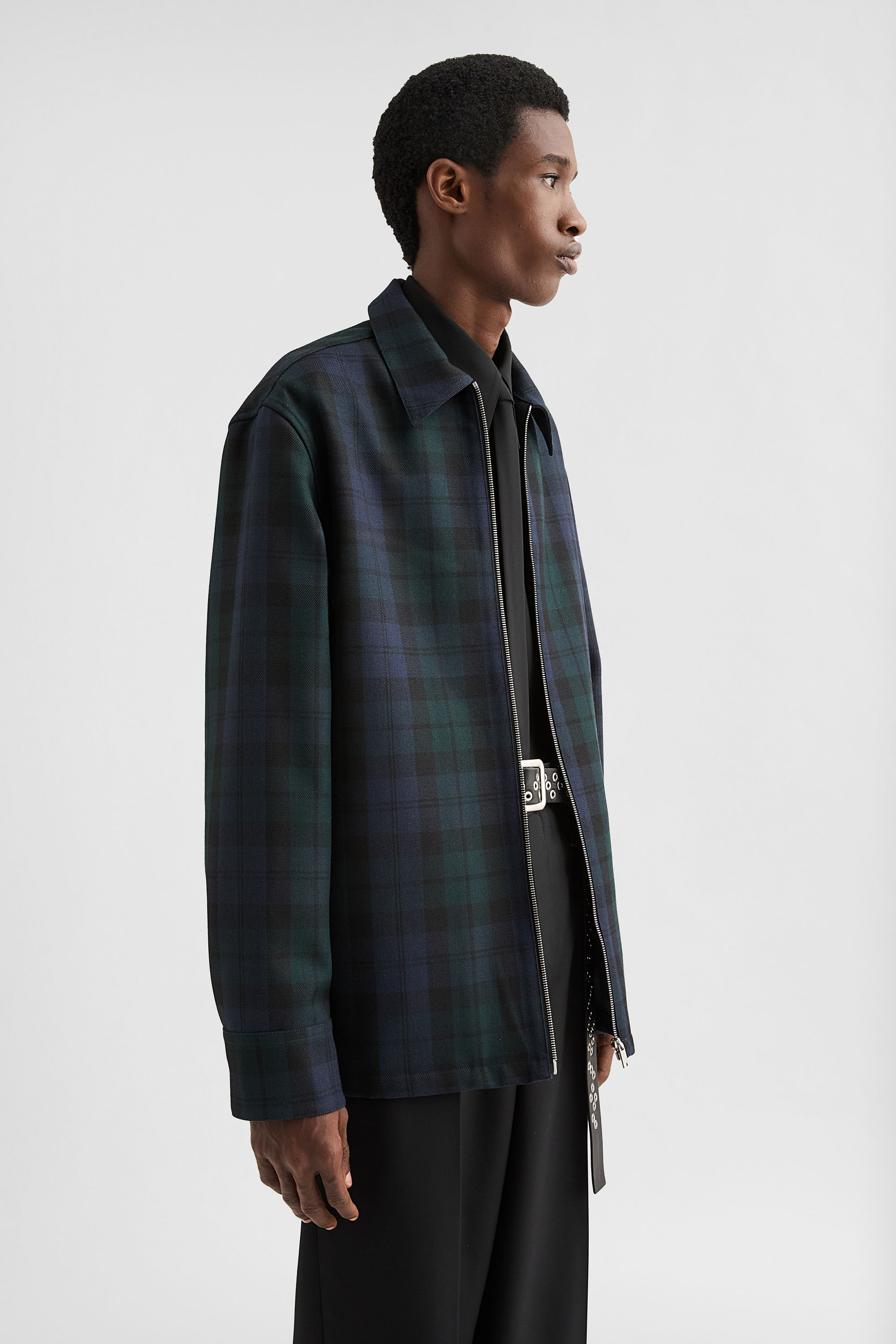 Wool Zip-Up Shirt - Shirts - Image 2