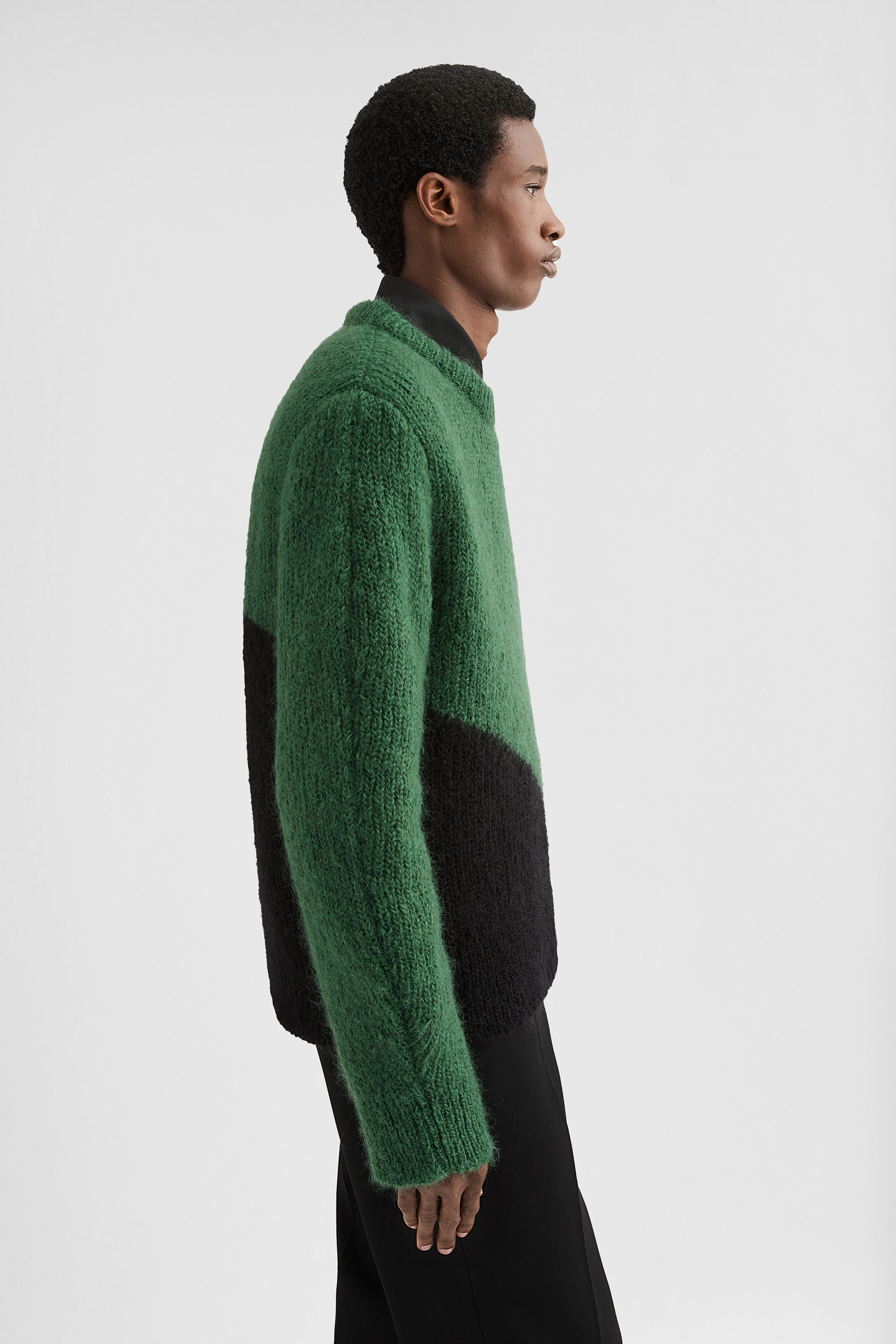 Wool Blend Crew-Neck Sweater - Sweaters - Image 2