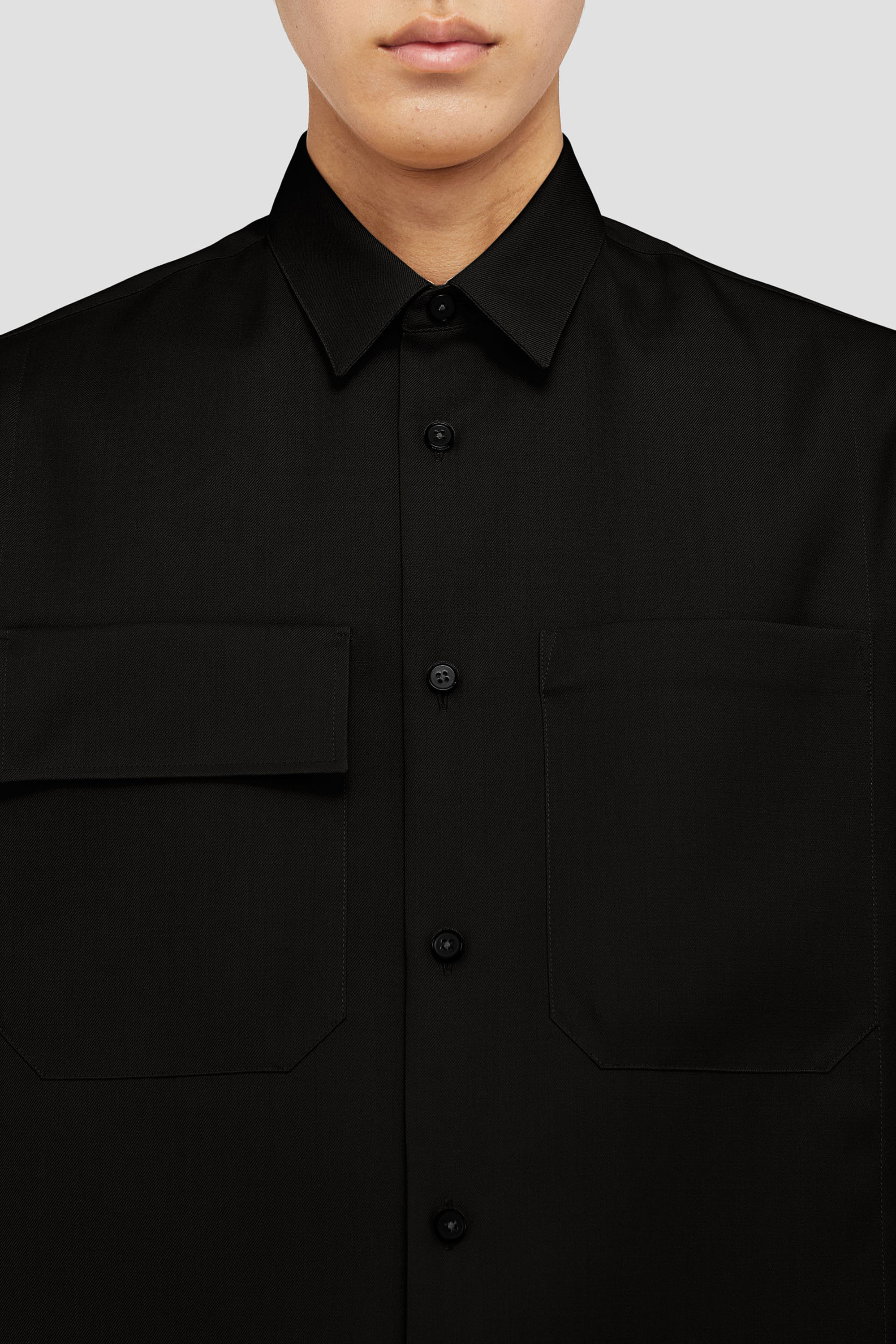 Lightweight Wool Gabardine Shirt - Shirts - Image 2