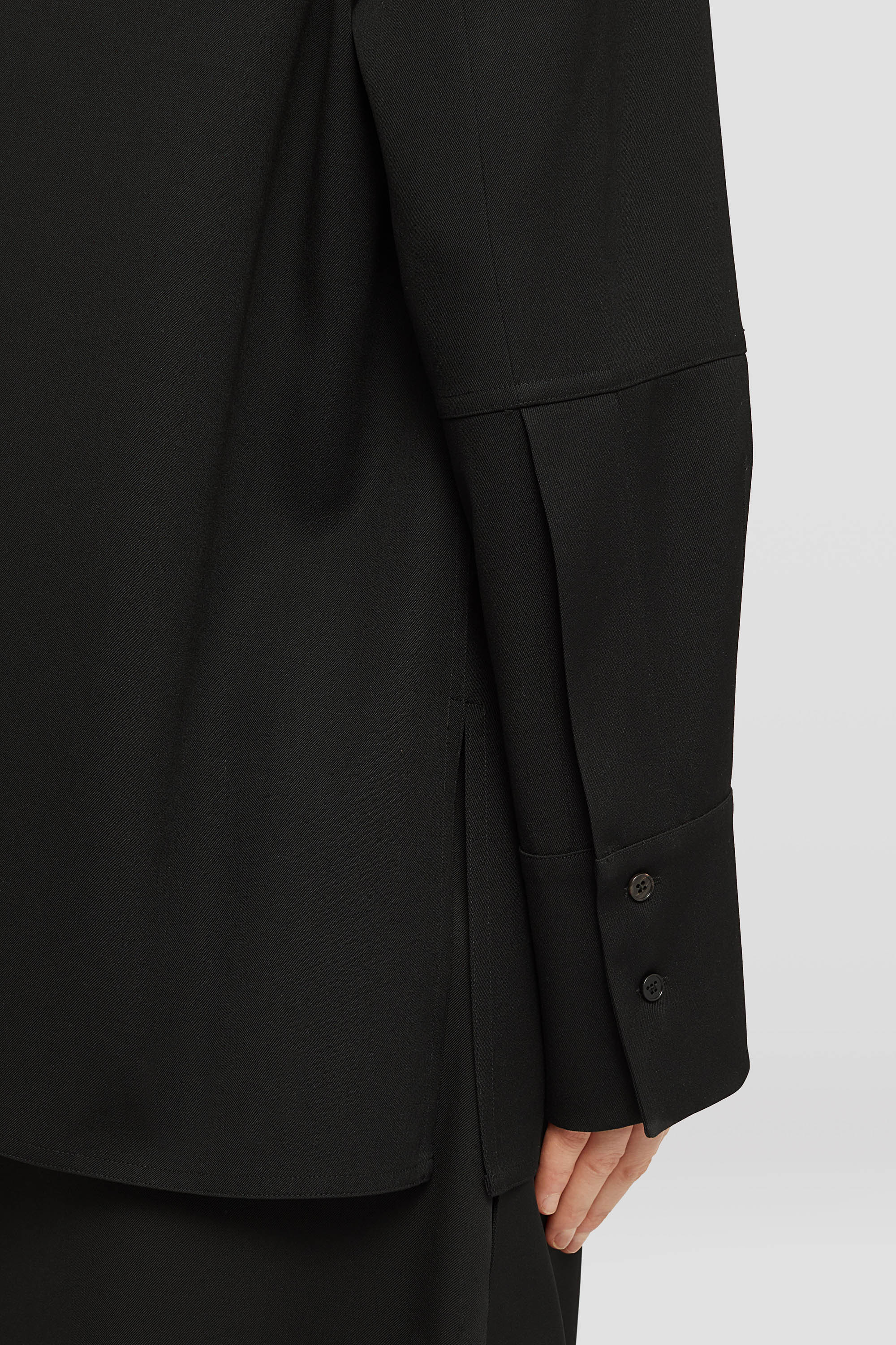Lightweight Wool Gabardine Shirt - Shirts - Image 2