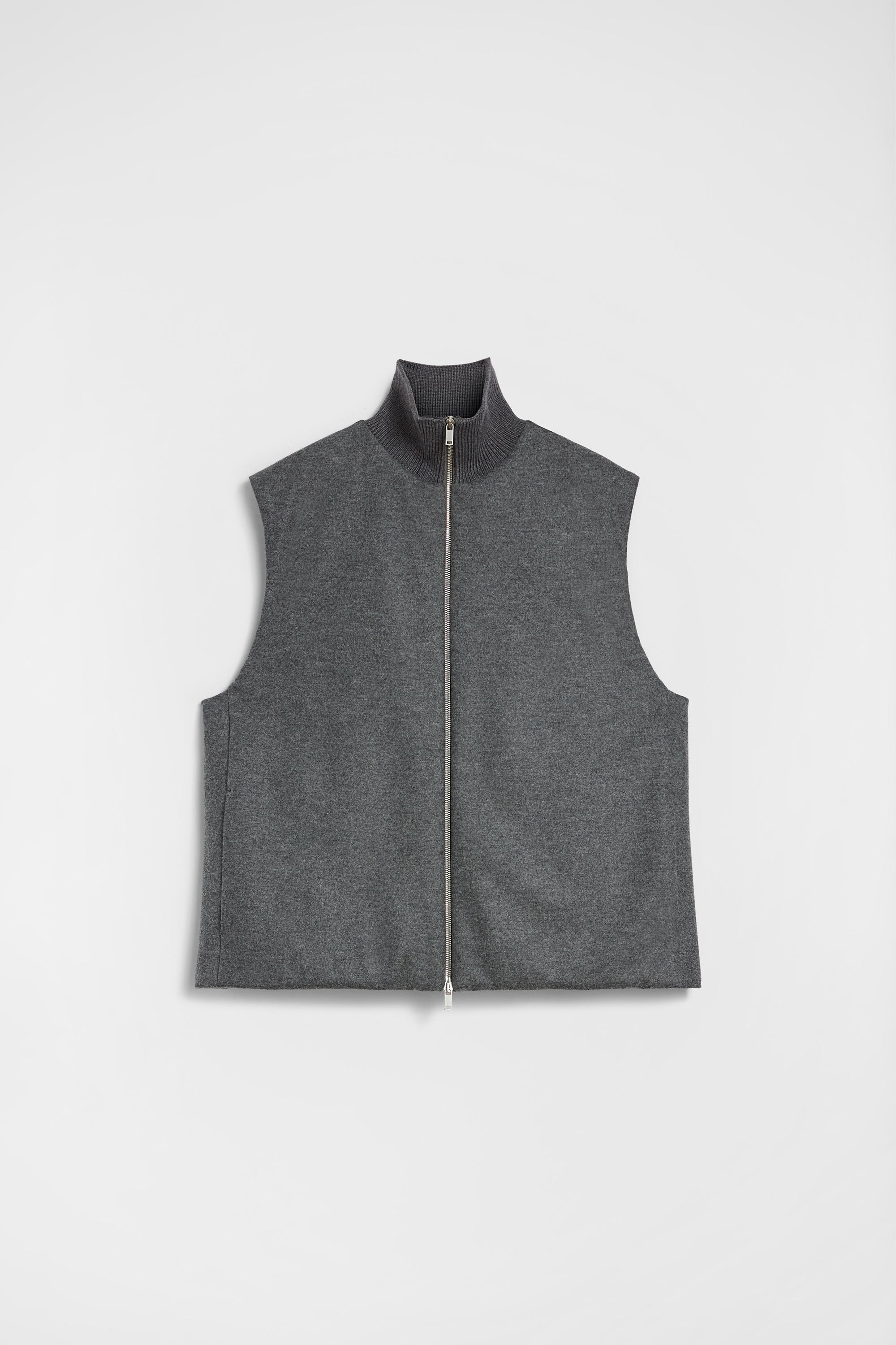 Wool Melton Padded Vest - Cardigans - Image 5
