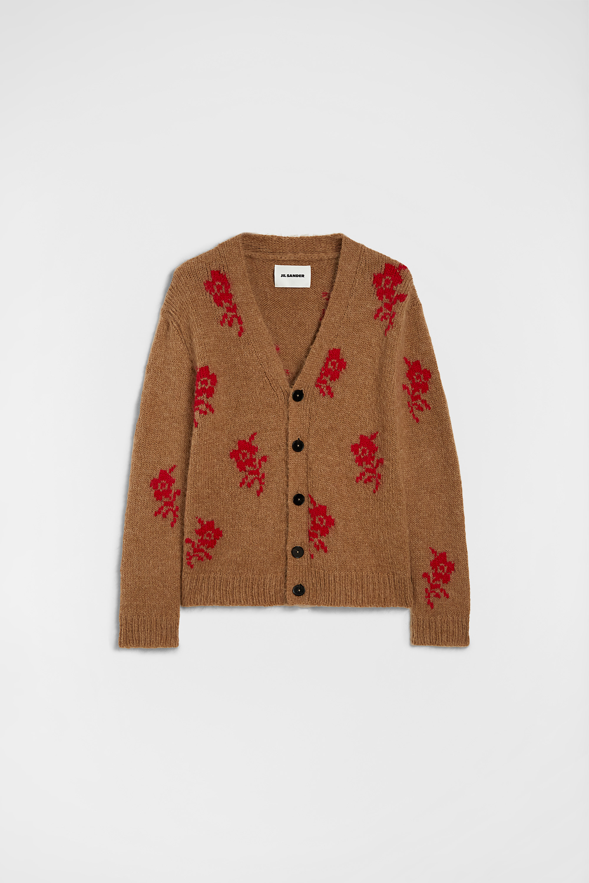 Wool Blend V-Neck Cardigan - Cardigans - Image 5