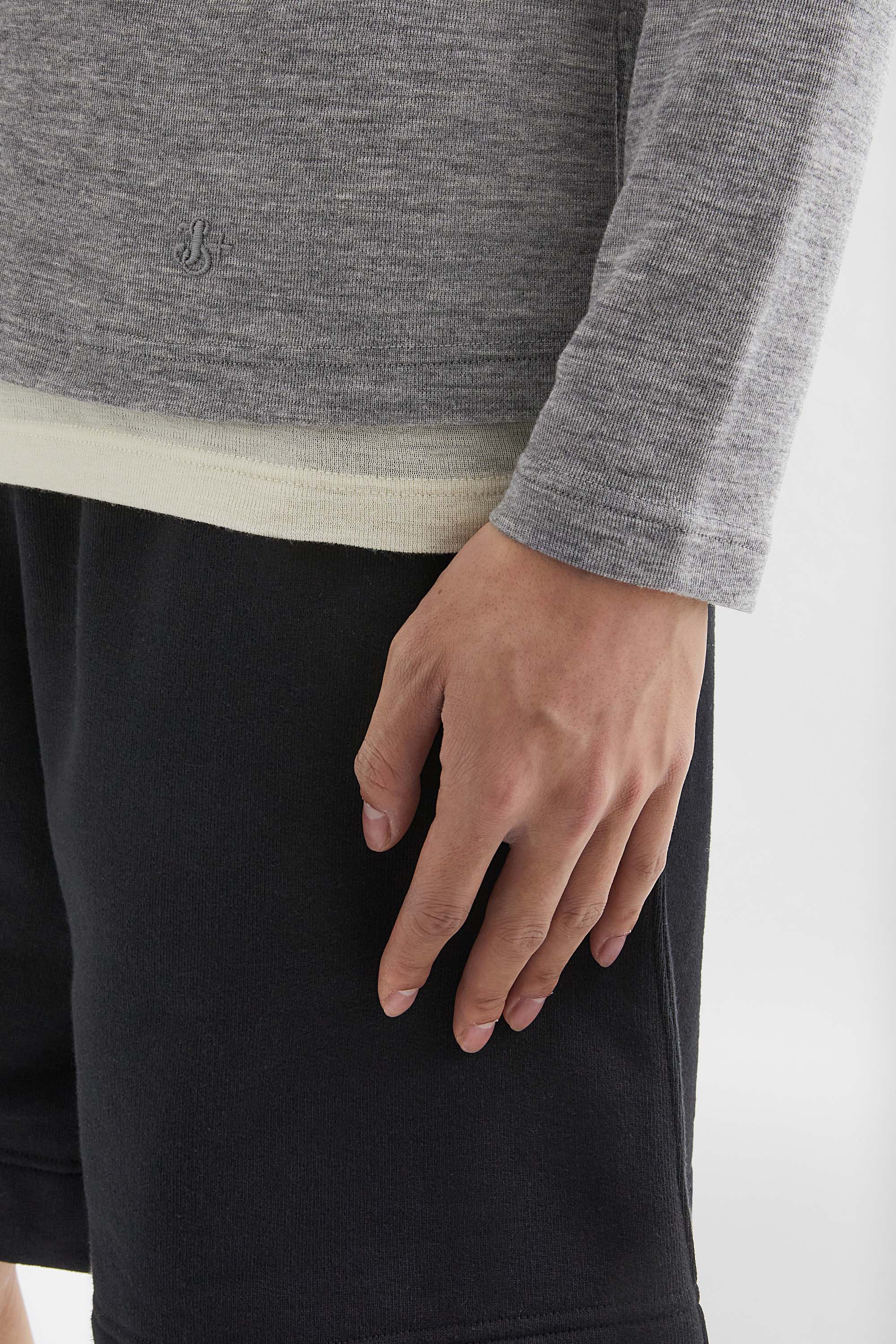 Lightweight Wool Layered T-Shirt - Long-sleeved tops - Image 3