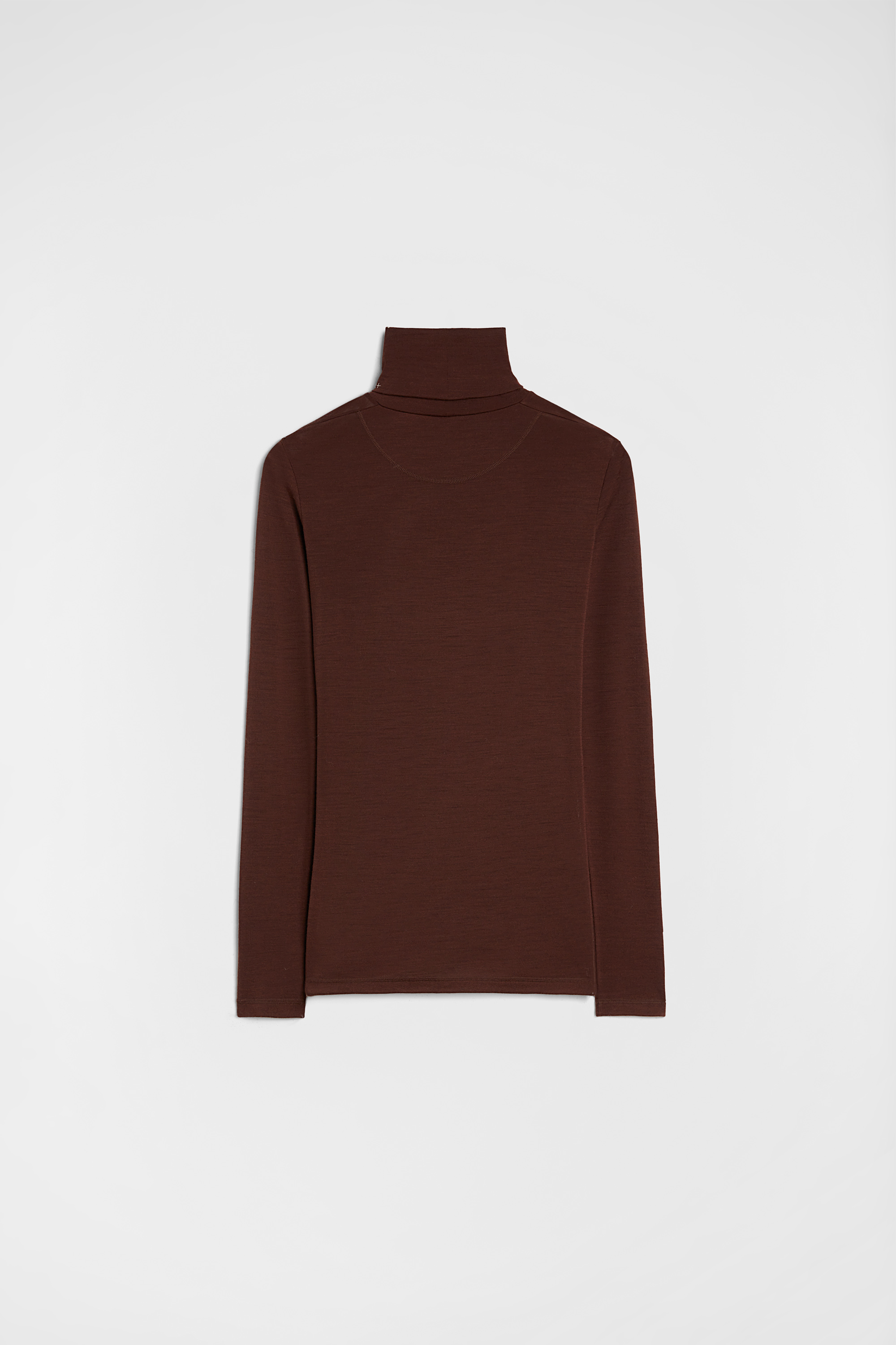 Lightweight Wool Blend High-Neck T-Shirt - T-shirts - Image 7