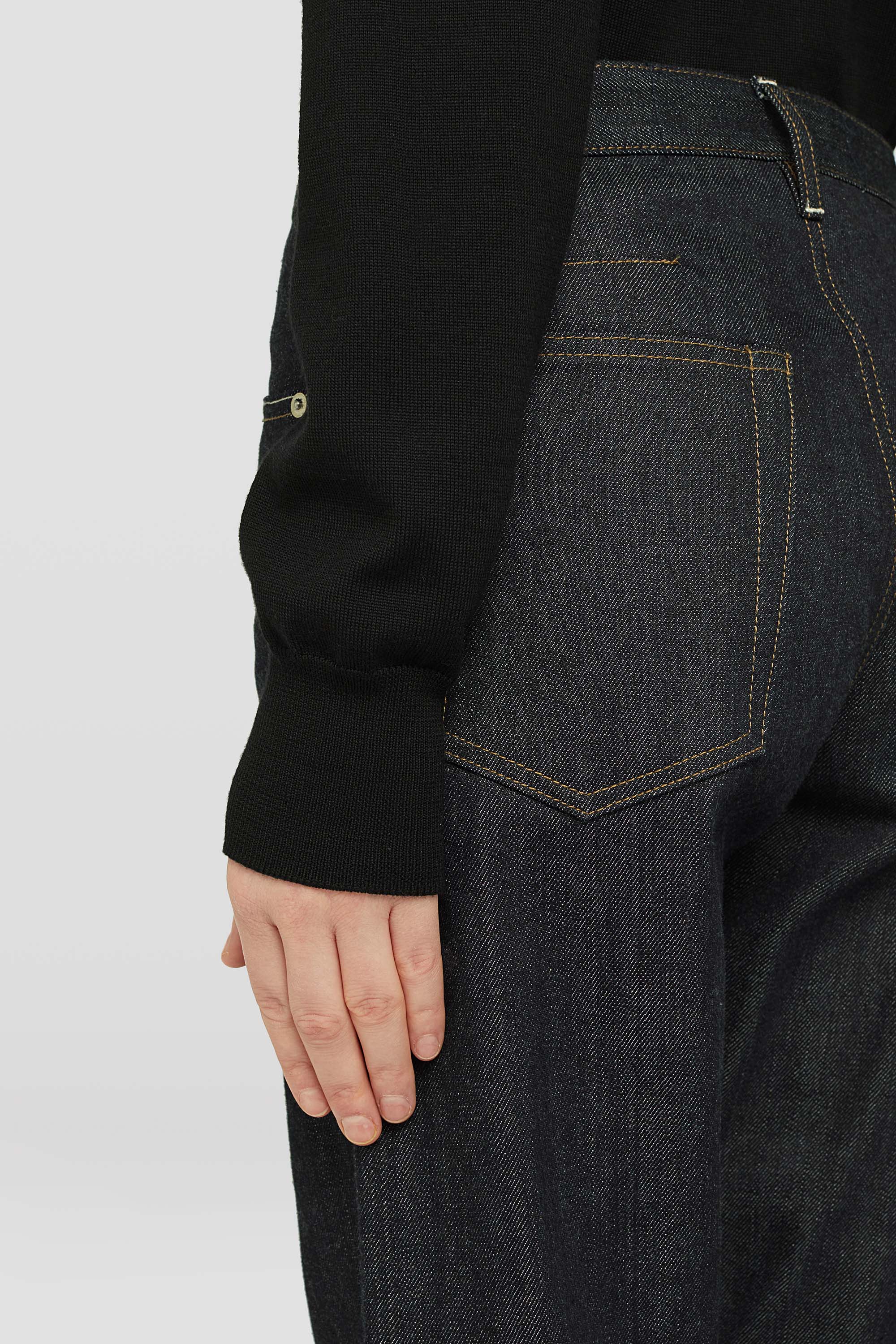 Twisted Denim Trousers - Trousers - Image 3