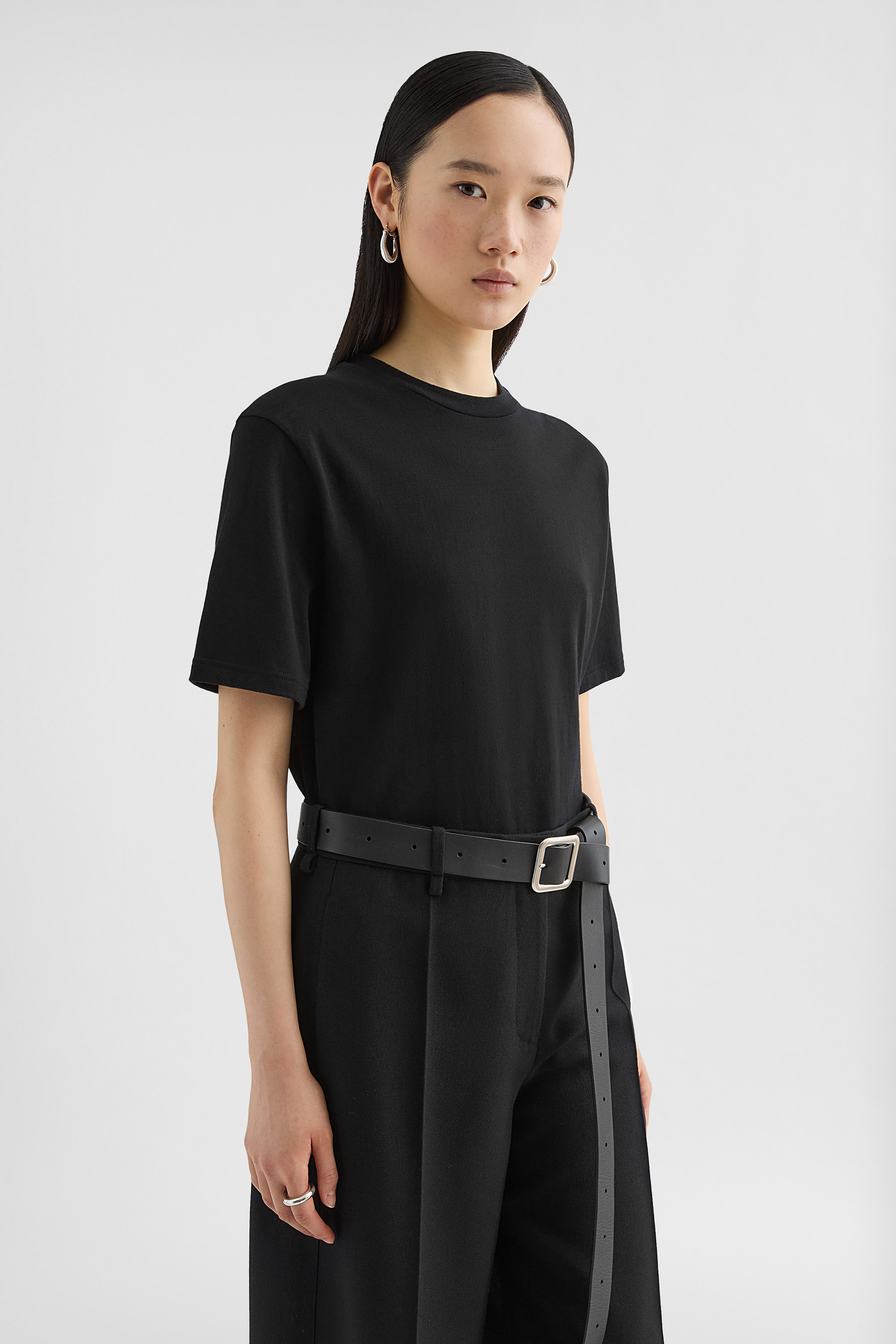 Cotton Crew-Neck T-Shirt - T-shirts - Image 2
