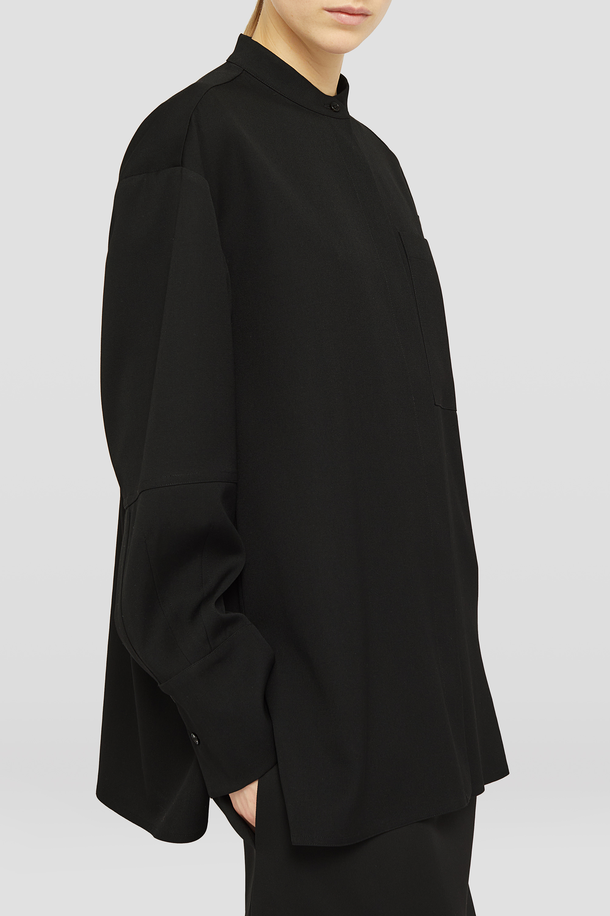 Lightweight Wool Gabardine Shirt - Shirts - Image 3