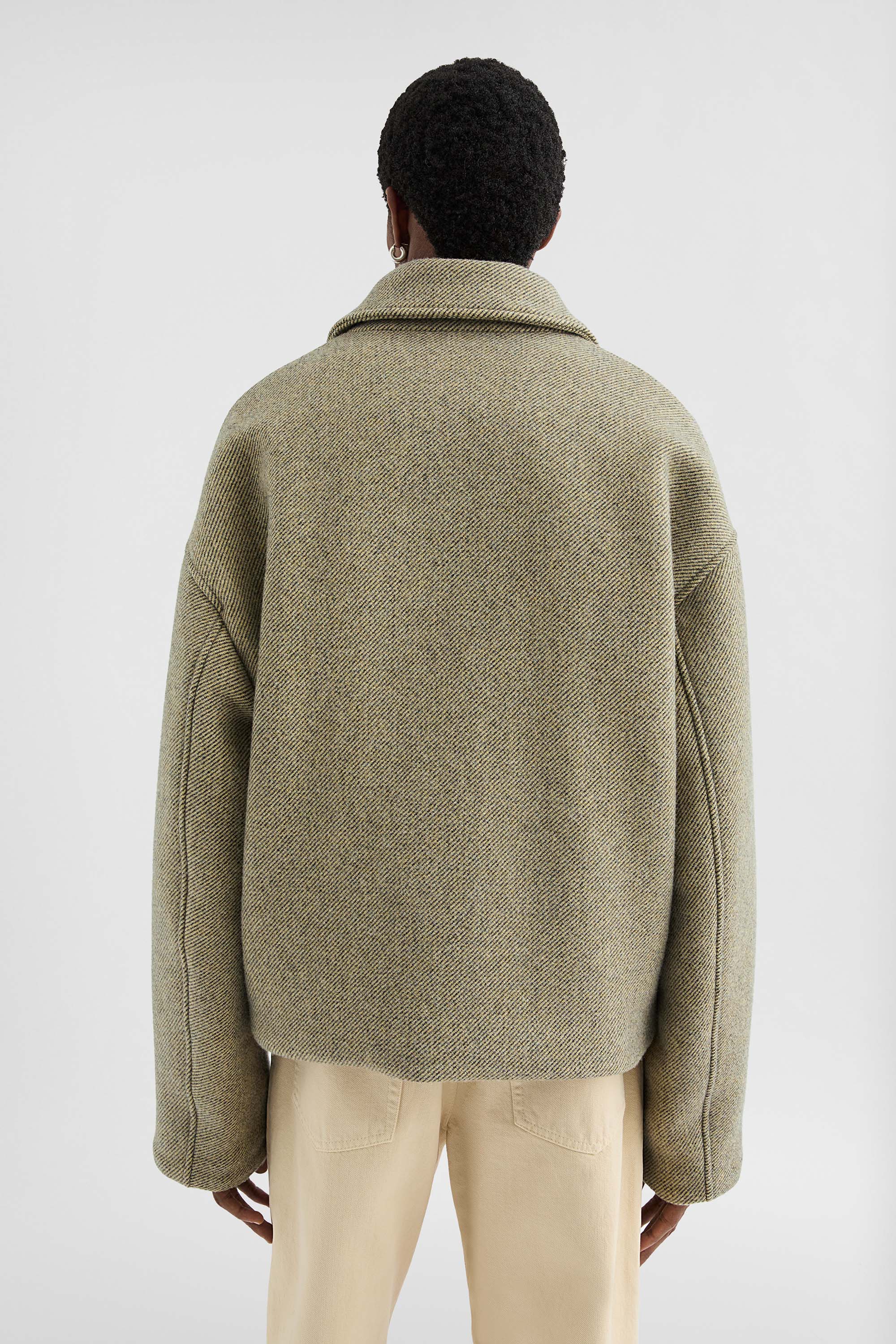 Wool Gabardine Padded Blouson - Jackets - Image 4