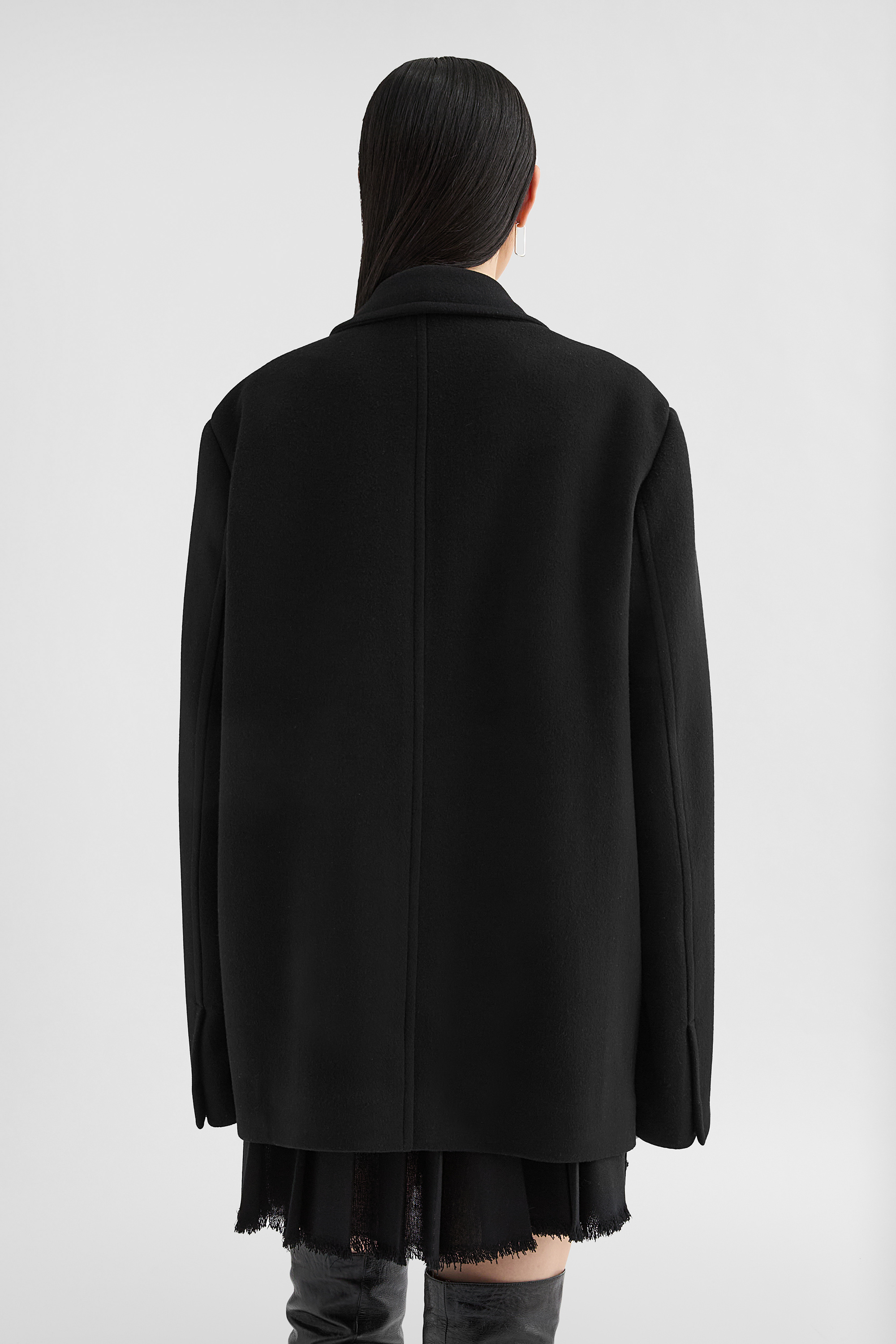 Double Wool Tailored Coat - Coats - Image 4