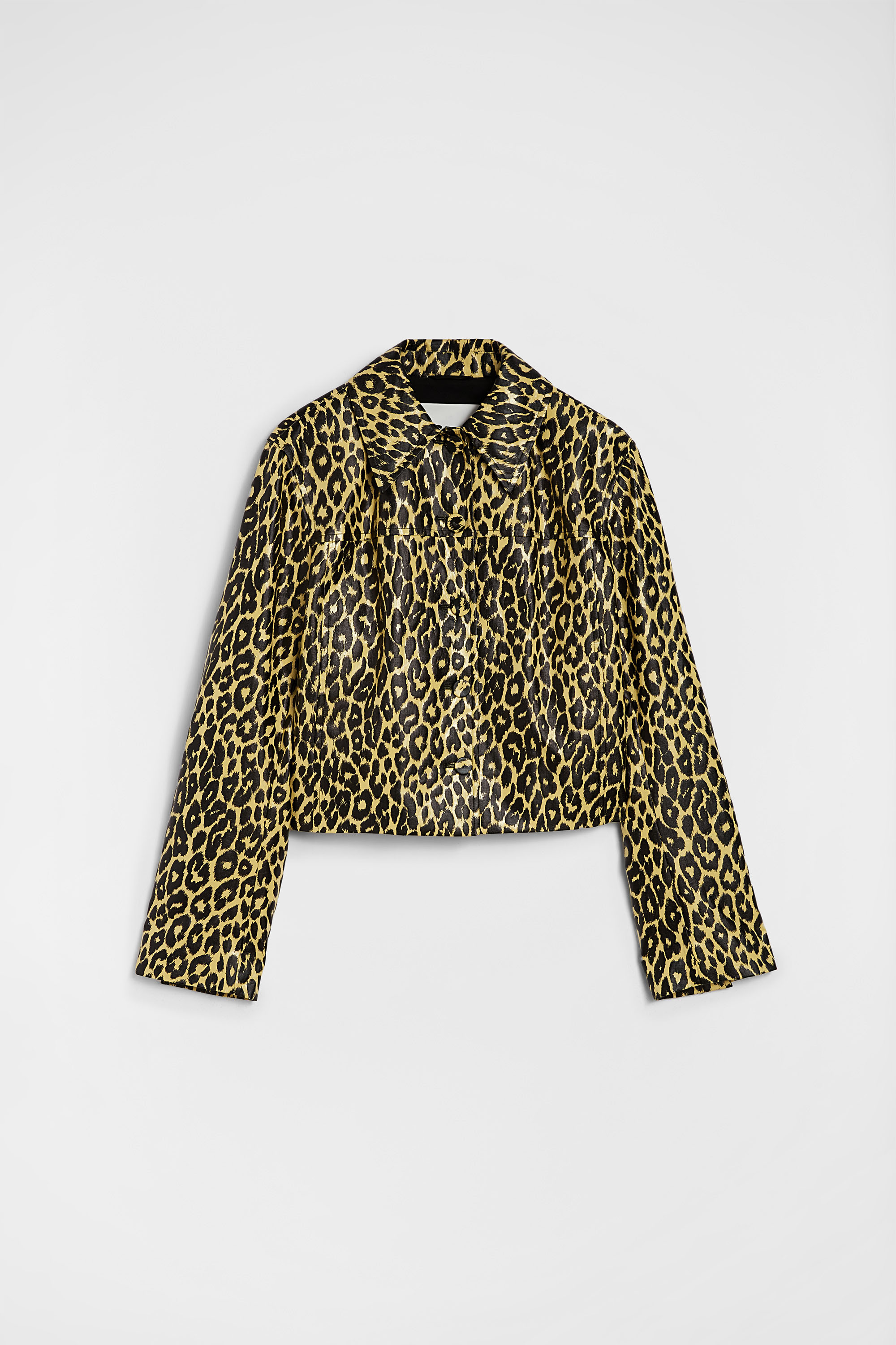 Patent Linen Printed Jacket - Jackets - Image 6