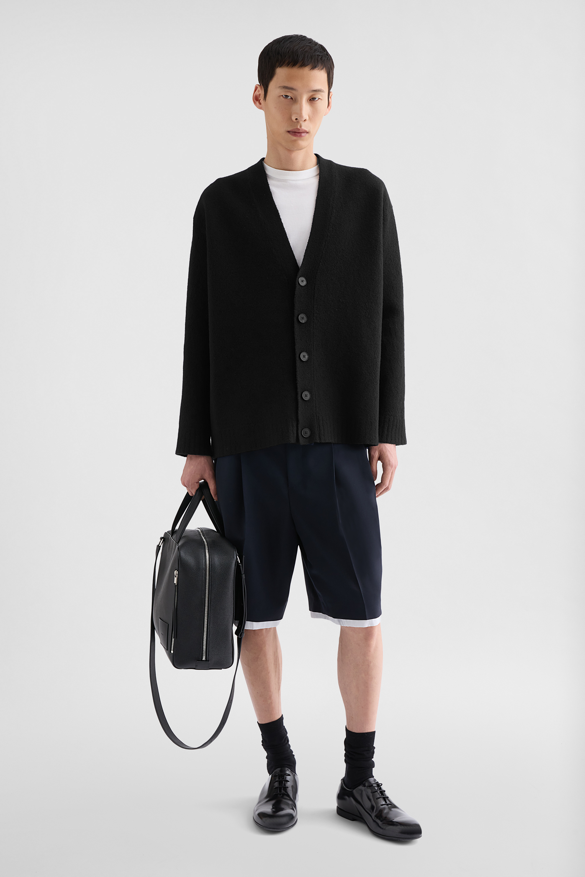 Wool V-Neck Cardigan - Cardigans - Image 1