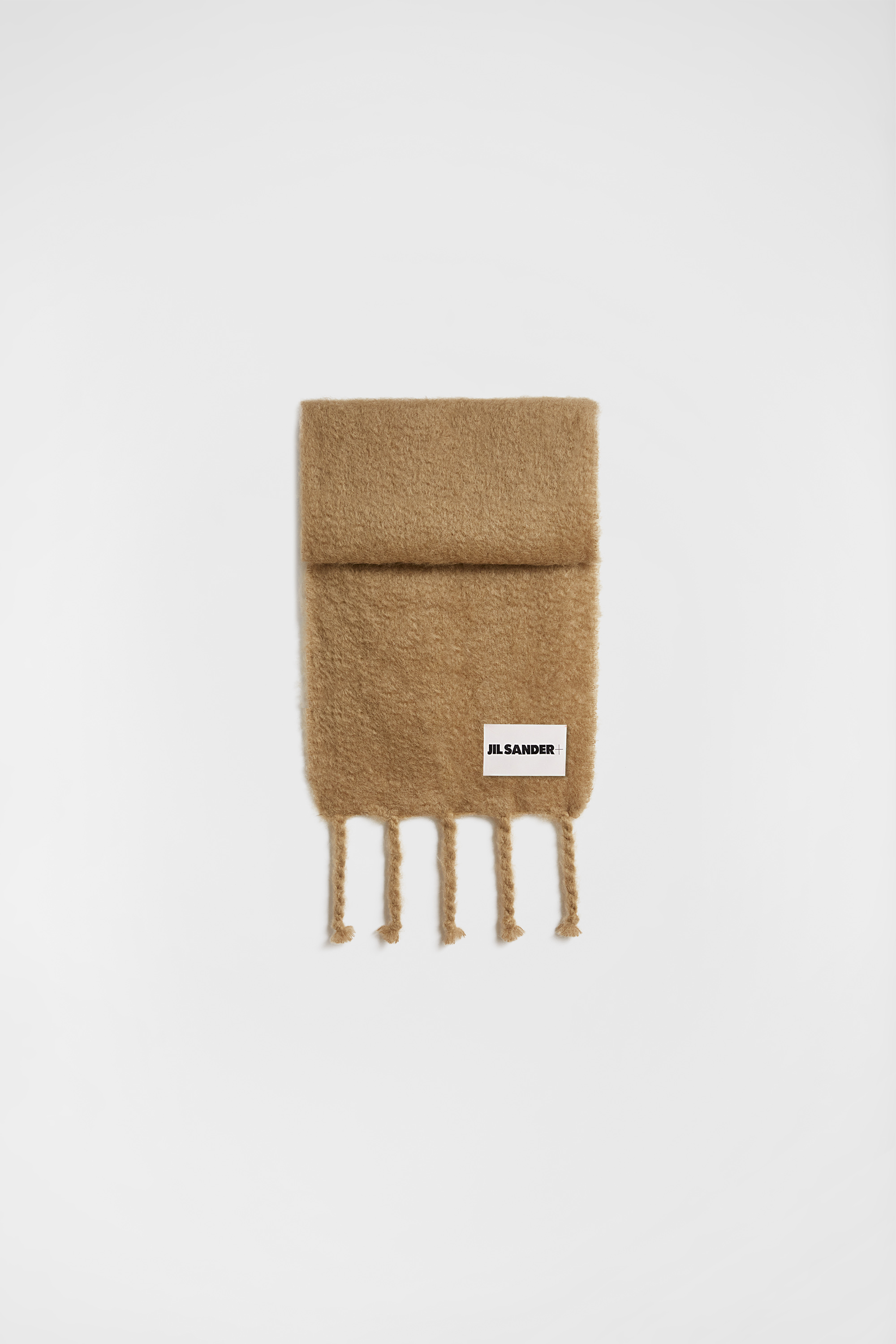 Wide Wool Blend Scarf - Scarves - Image 1