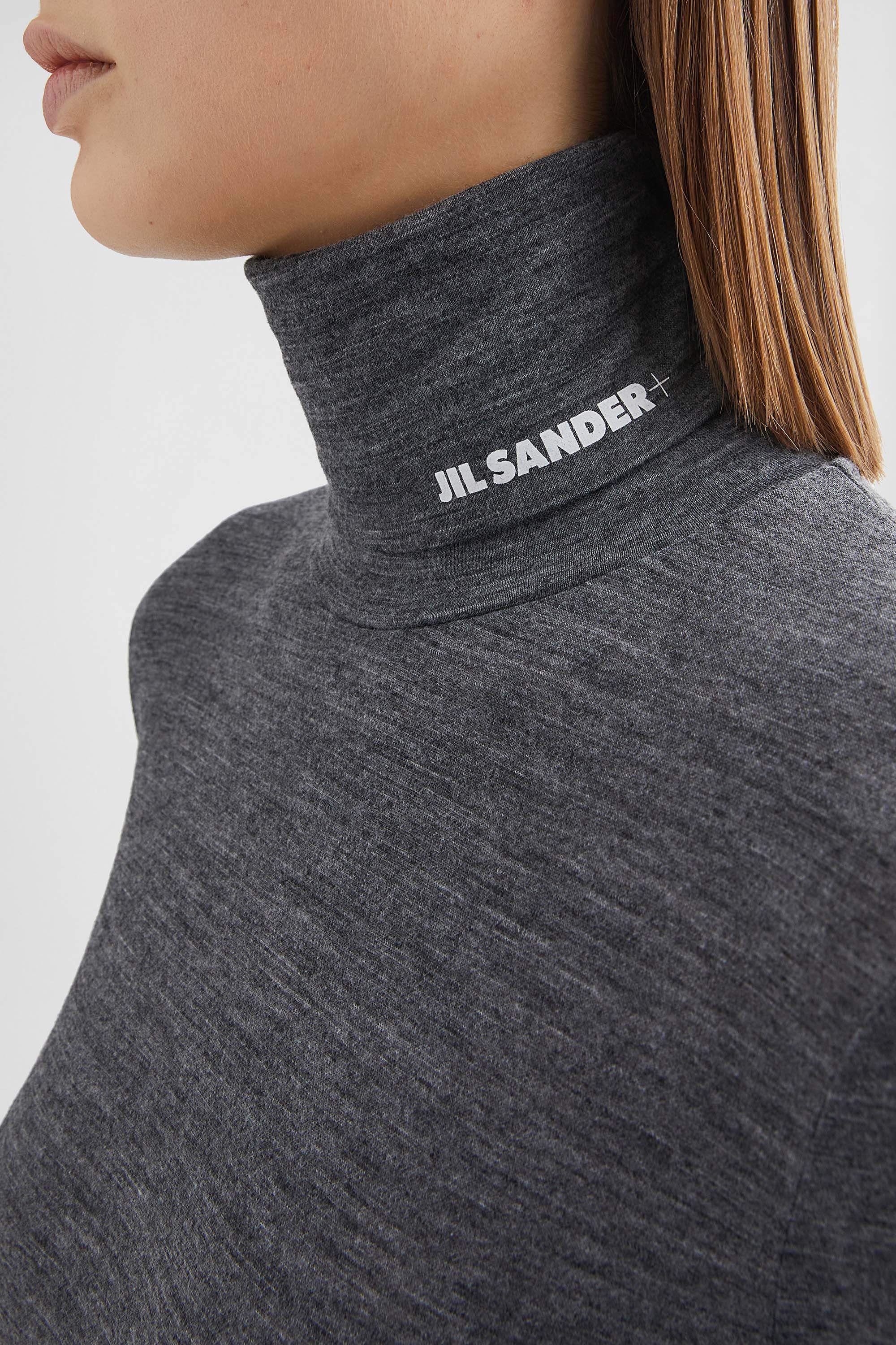 Lightweight Wool Blend High-Neck T-Shirt - T-shirts - Image 3