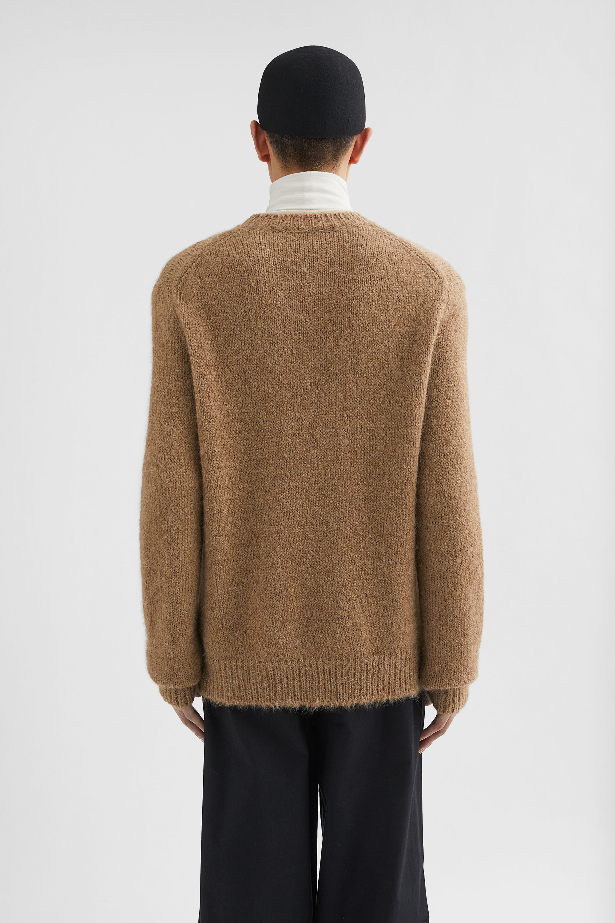 Midweight Wool Blend Crew-Neck Sweater - Sweaters - Image 4