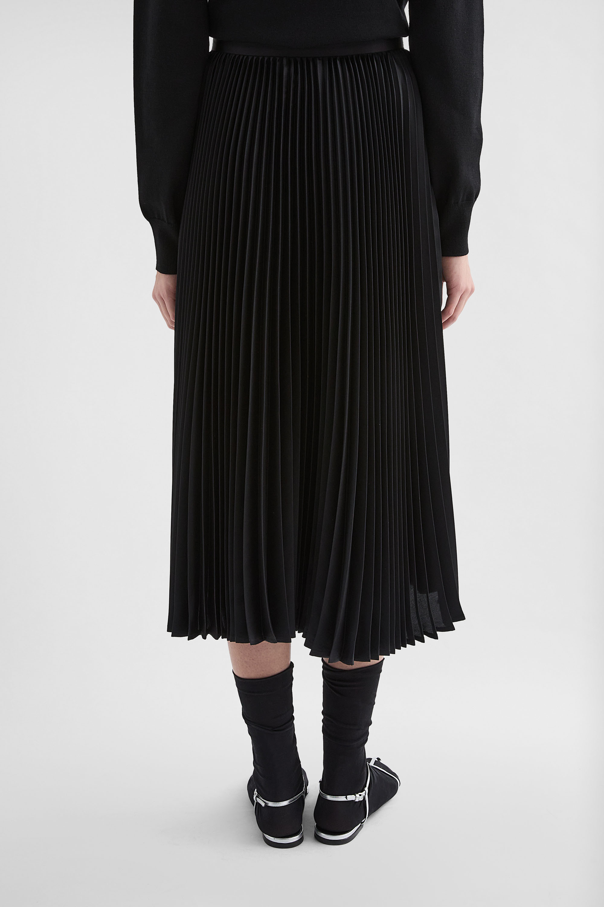 Technical  Twill Pleated Skirt - Skirts - Image 4
