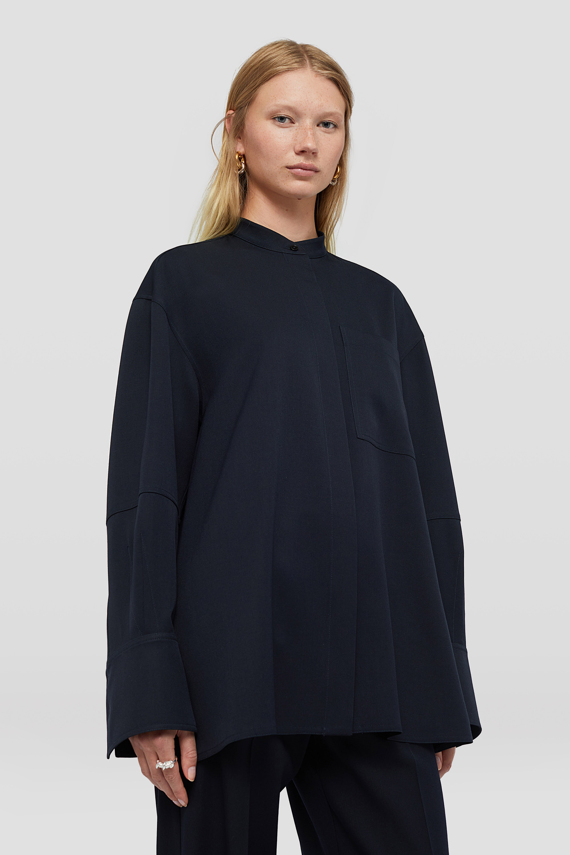 Lightweight Wool Gabardine Shirt - Shirts - Image 4