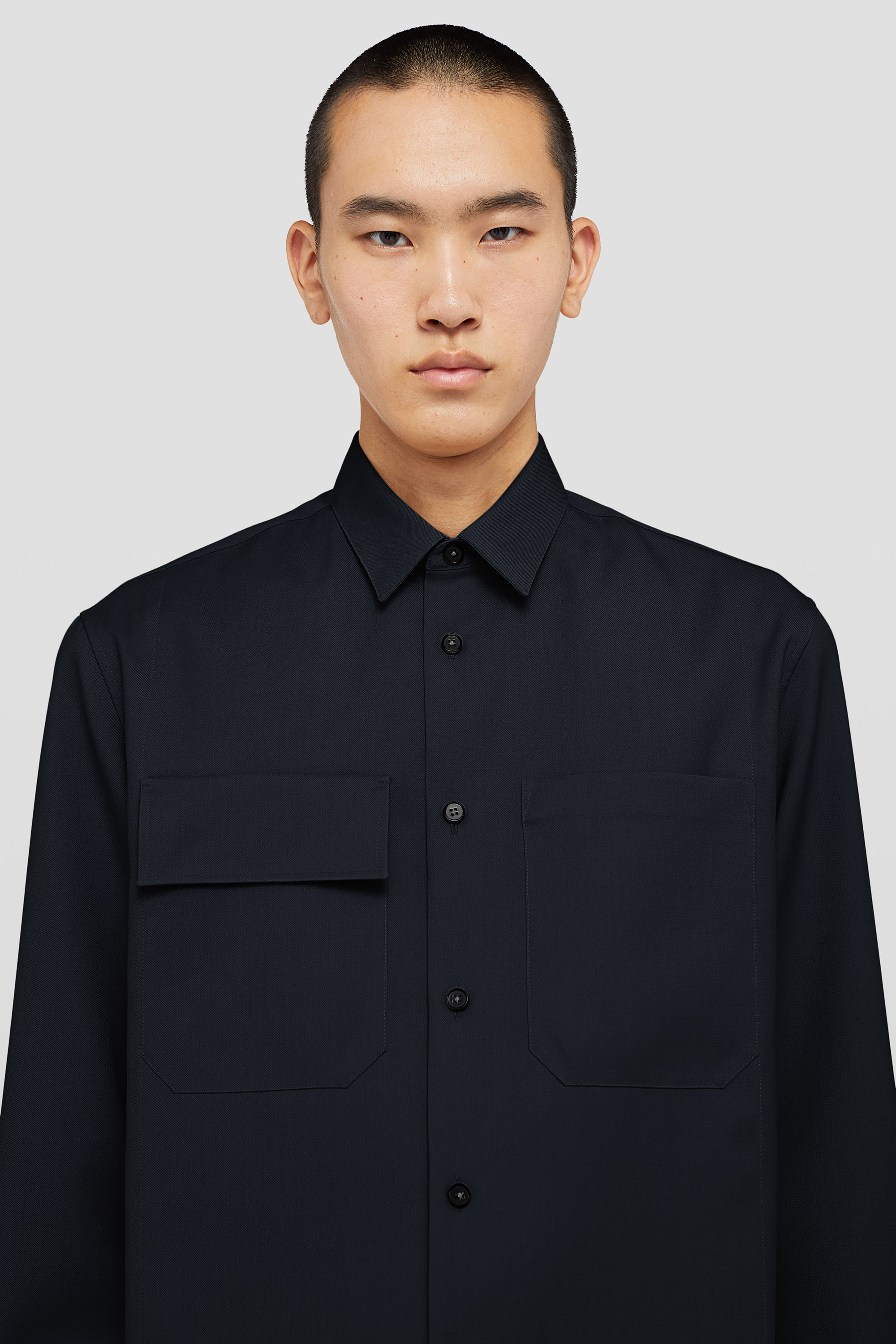 Lightweight Wool Gabardine Shirt - Shirts - Image 2