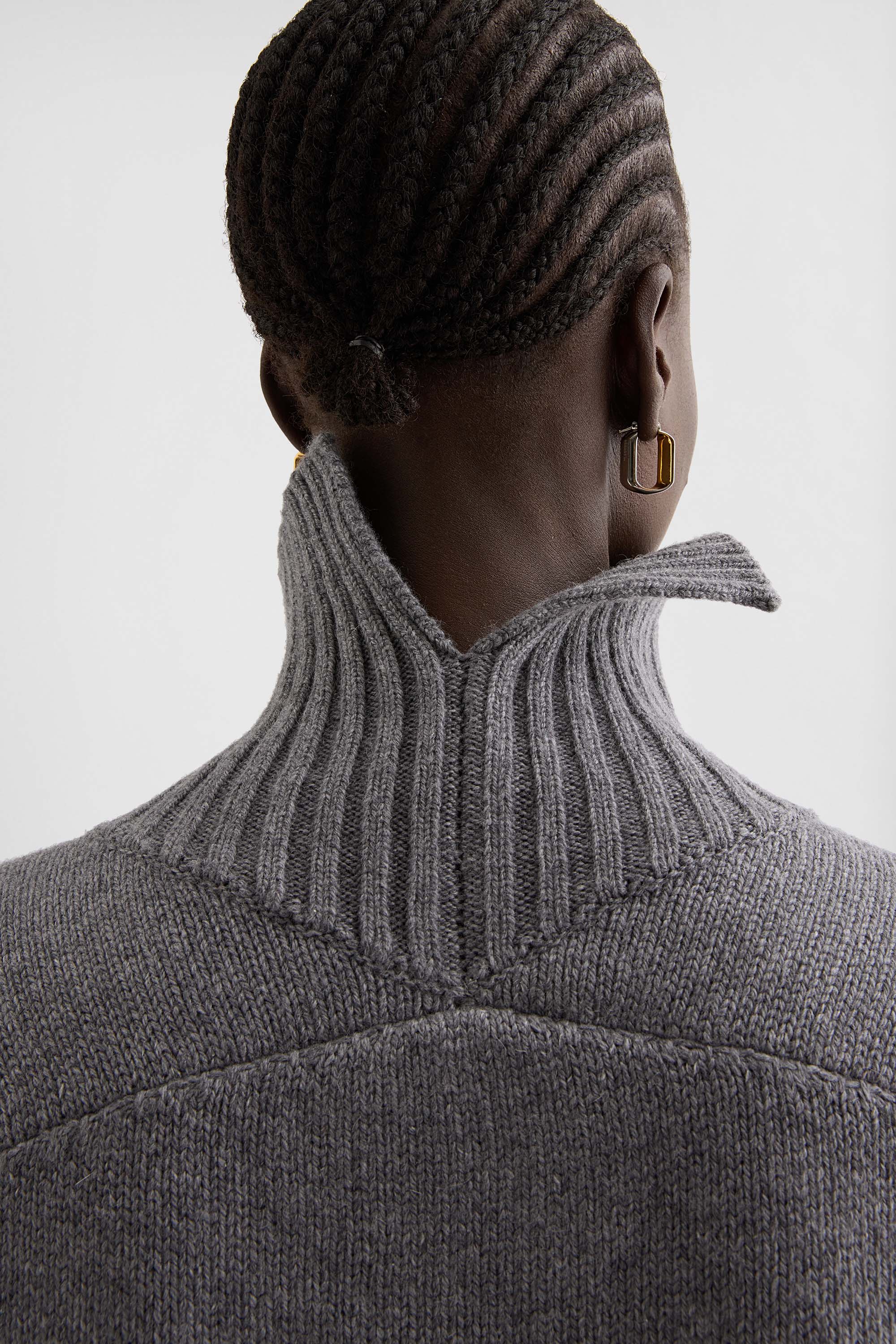 Cashmere Blend High-Neck Sweater - Sweaters - Image 3