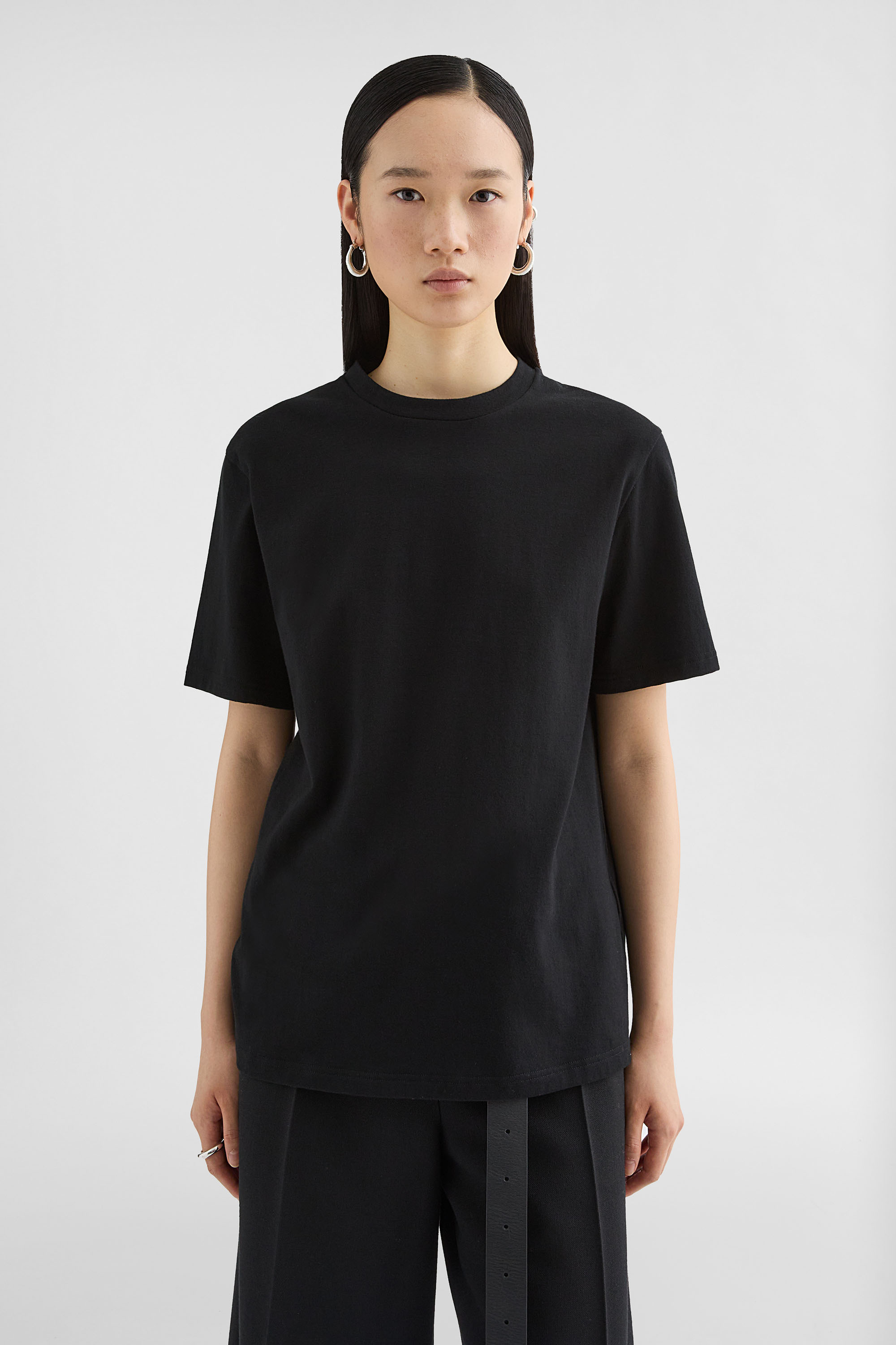 Cotton Crew-Neck T-Shirt - T-shirts - Image 3