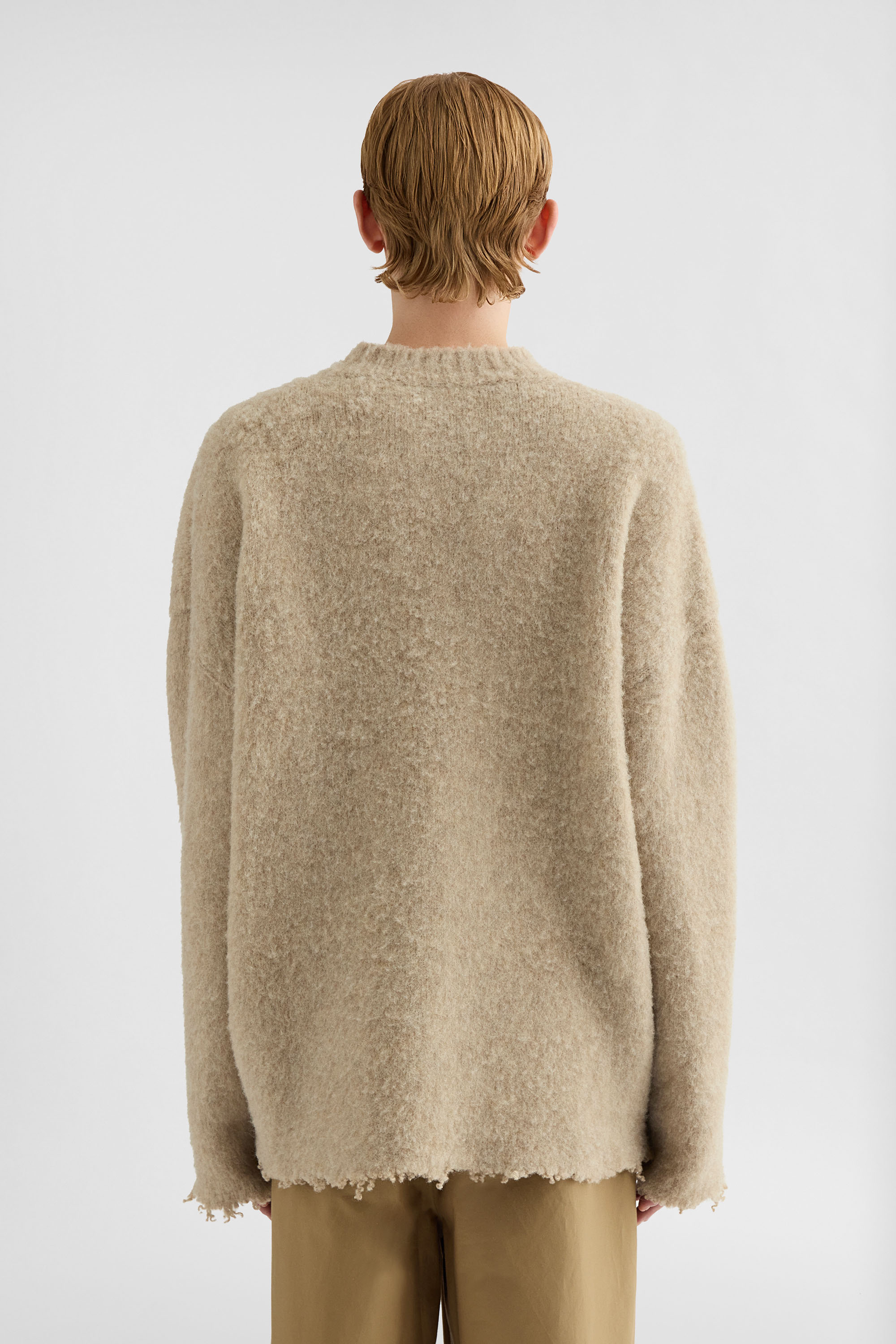 Wool Crew-Neck Sweater - Sweaters - Image 4