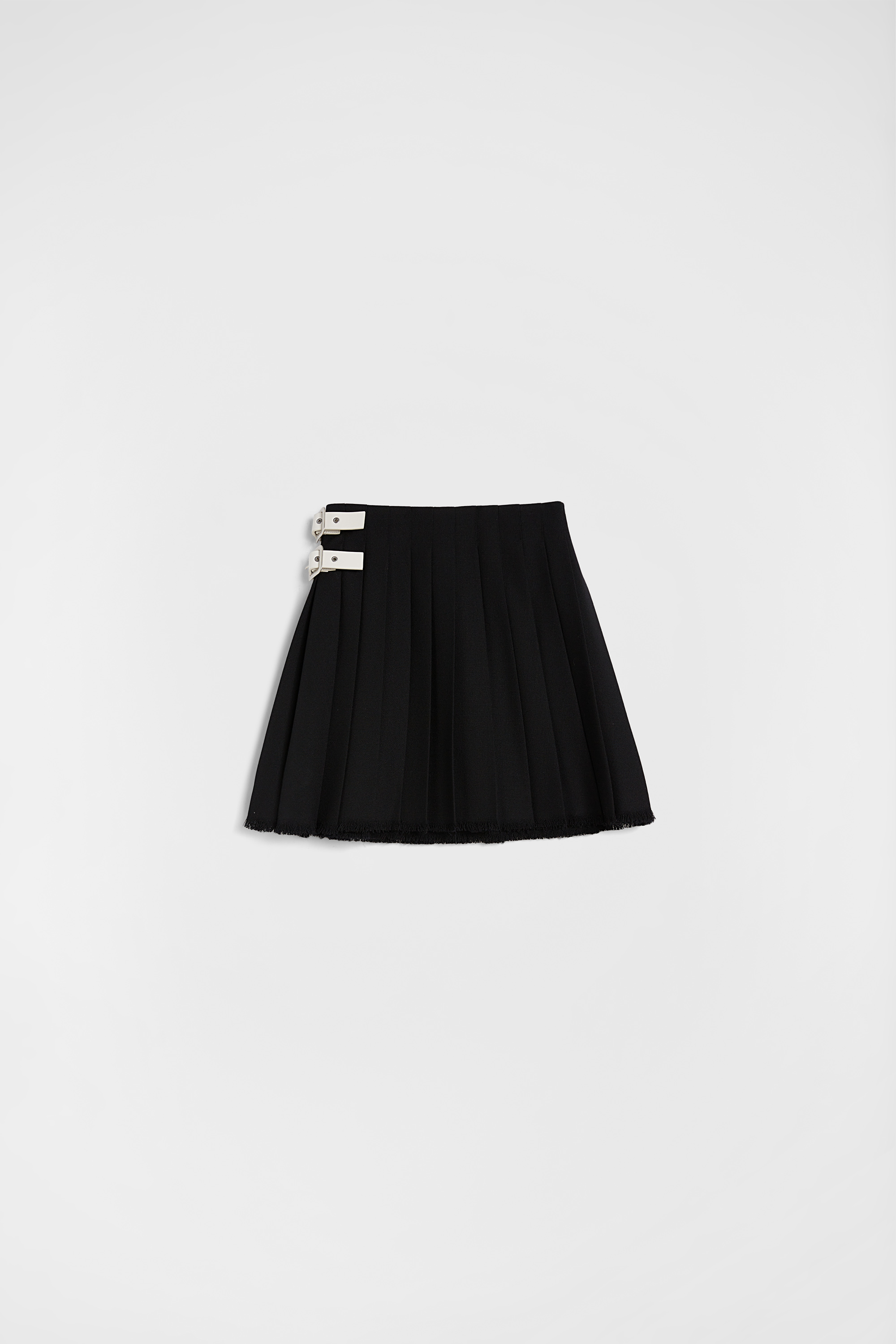 Wool Canvas Mini Skirt - Skirts - Image 8