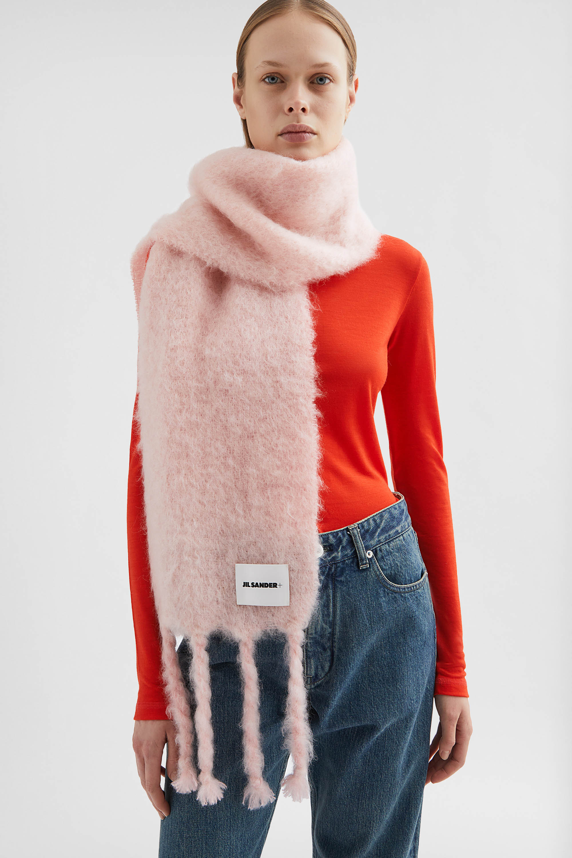 Slim Wool Blend Scarf - Scarves - Image 2