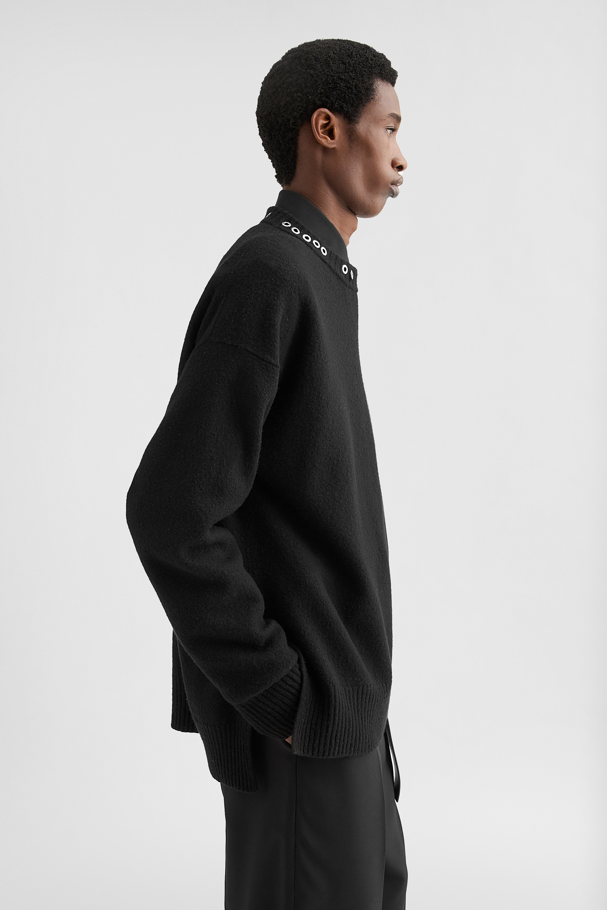 Lightweight Wool Crew-Neck Sweater - Sweaters - Image 2