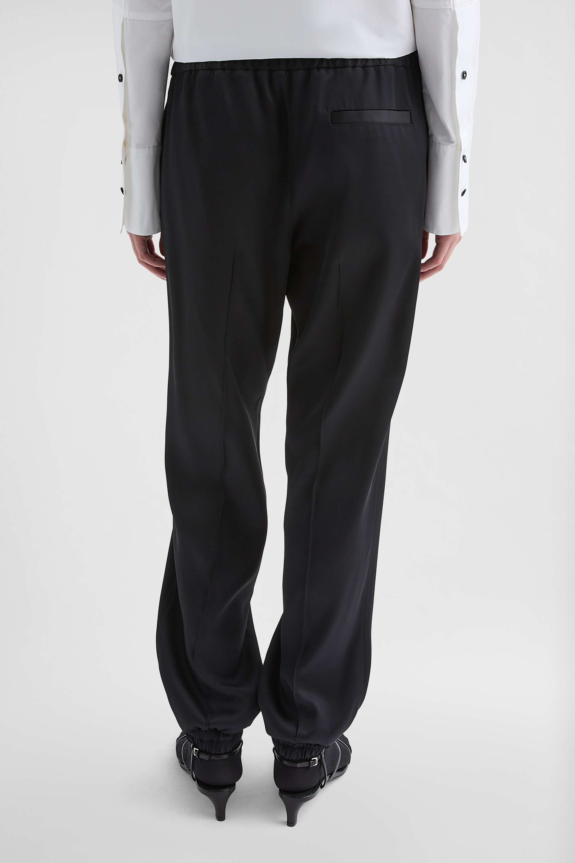 Silk Blend Trousers - Trousers - Image 4