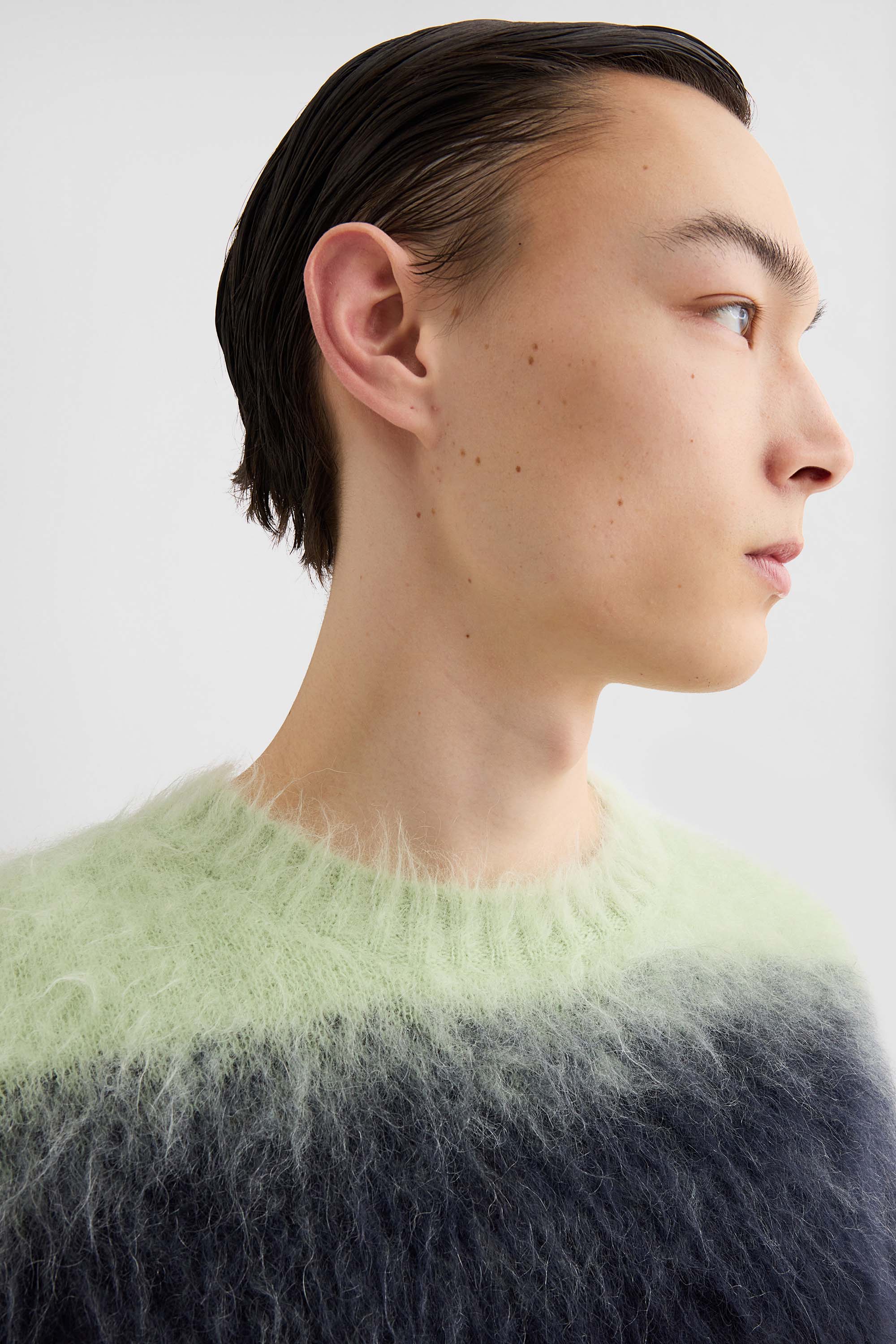 Mohair Jacquard Crew-Neck Sweater - Sweaters - Image 3