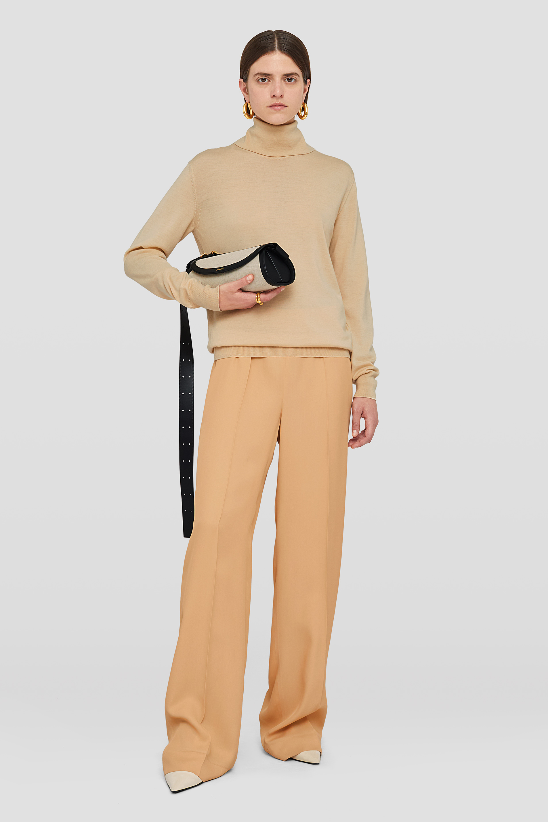 Lightweight Wool High-Neck Sweater - Sweaters - Image 1