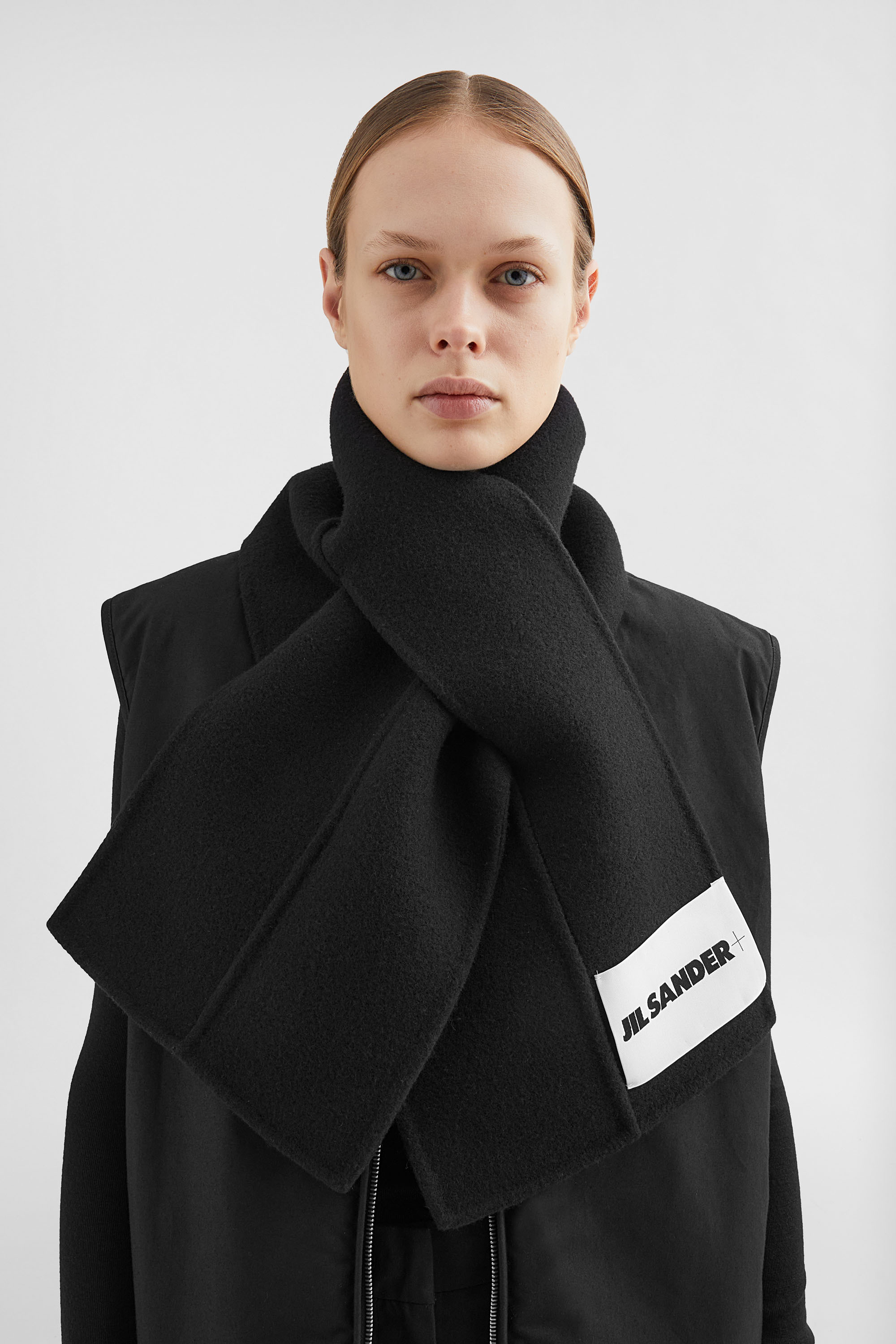 Felt Wool Scarf - Scarves - Image 3